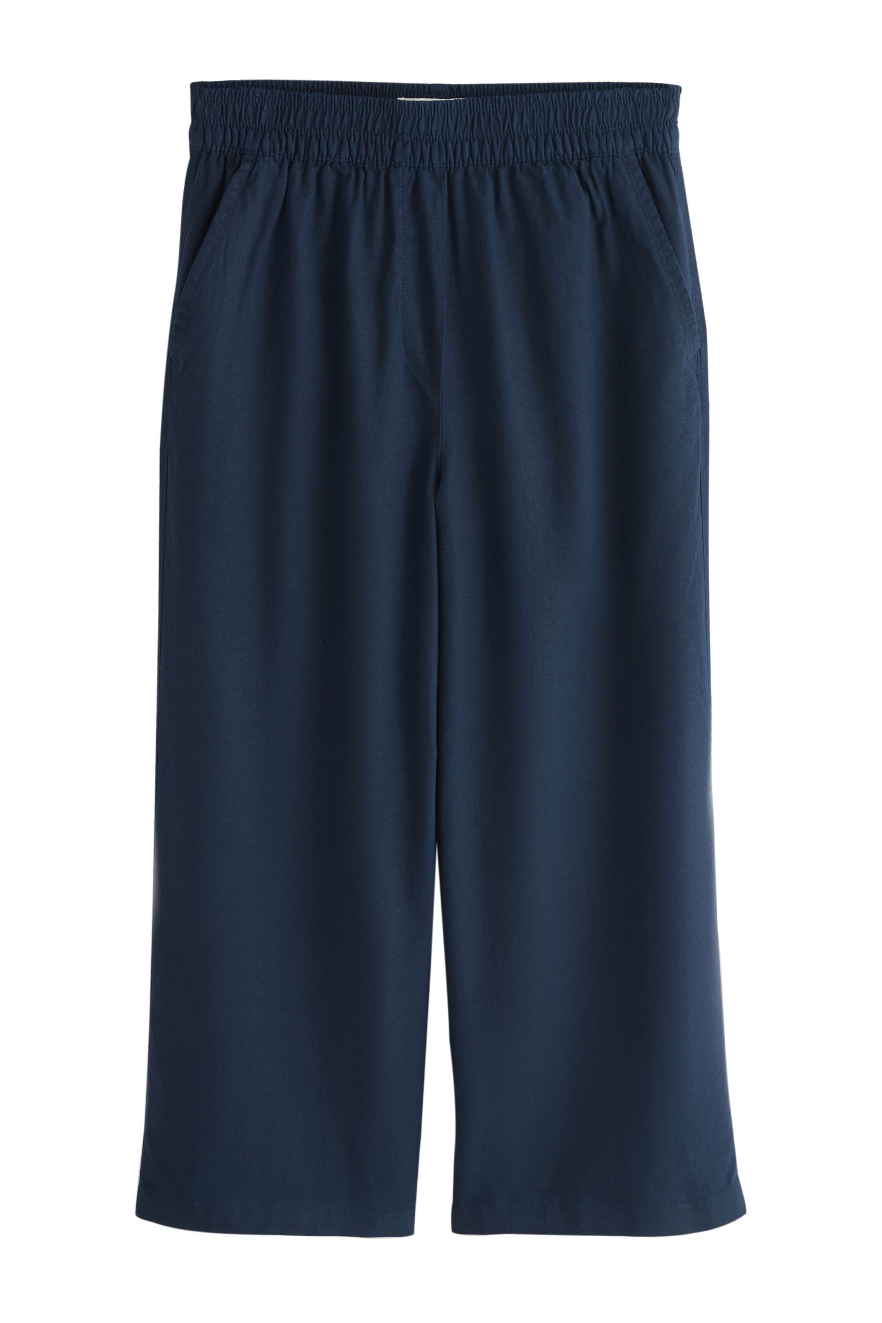 Stretch-Hose Stretch-Hosenrock aus Leinengemisch, Kurzgröße