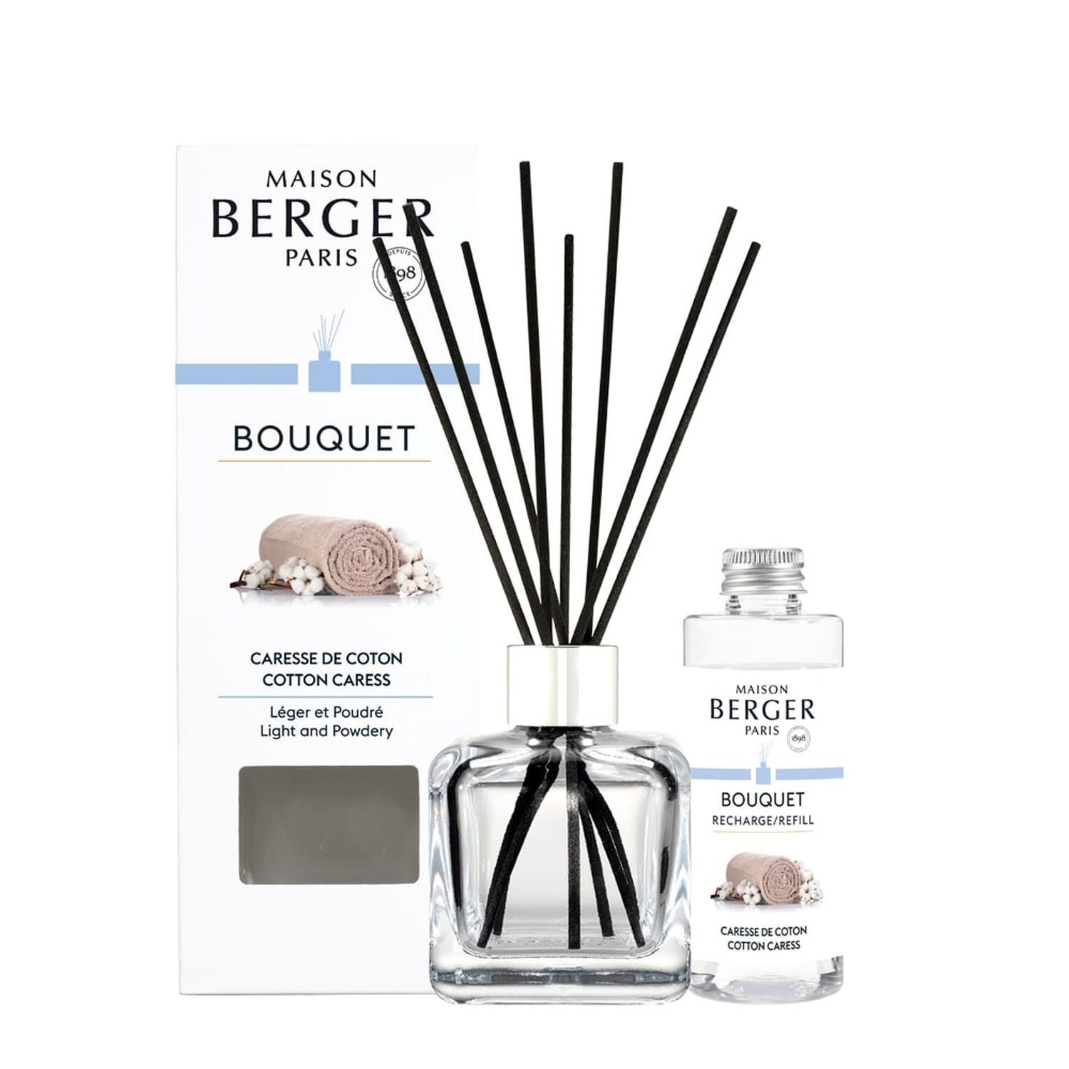 MAISON BERGER PARIS Raumduft Bouquet mit Nachfüller Zarte Baumwollblüte 100 ml
