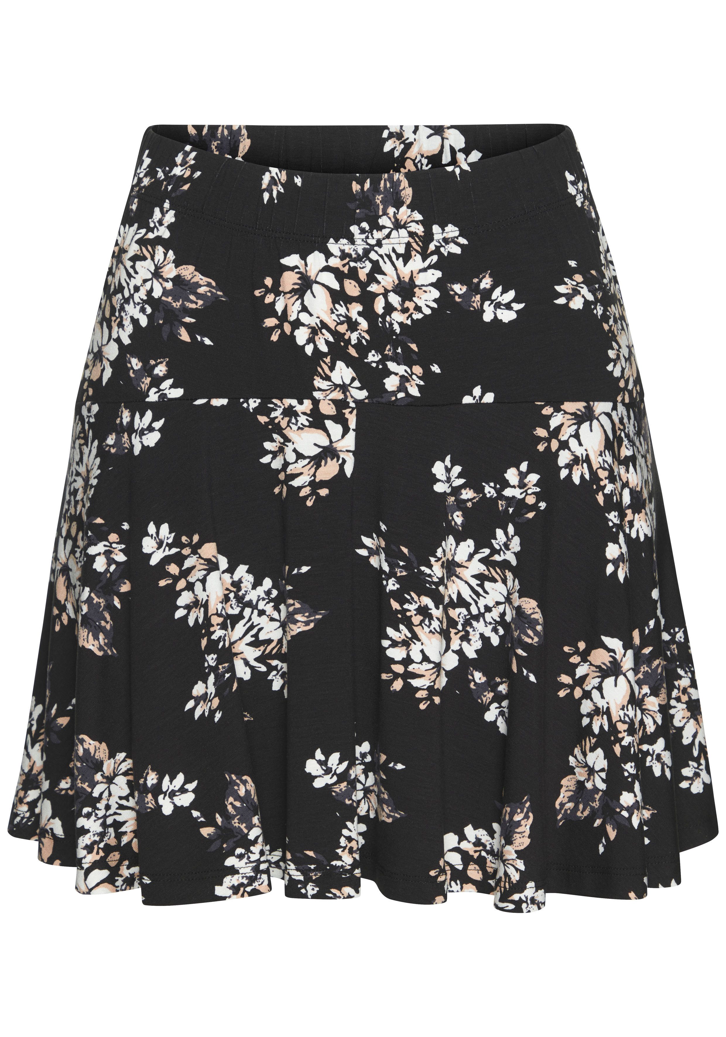 LASCANA Hosenrock mit Alloverdruck, Skort, Rock günstig online kaufen
