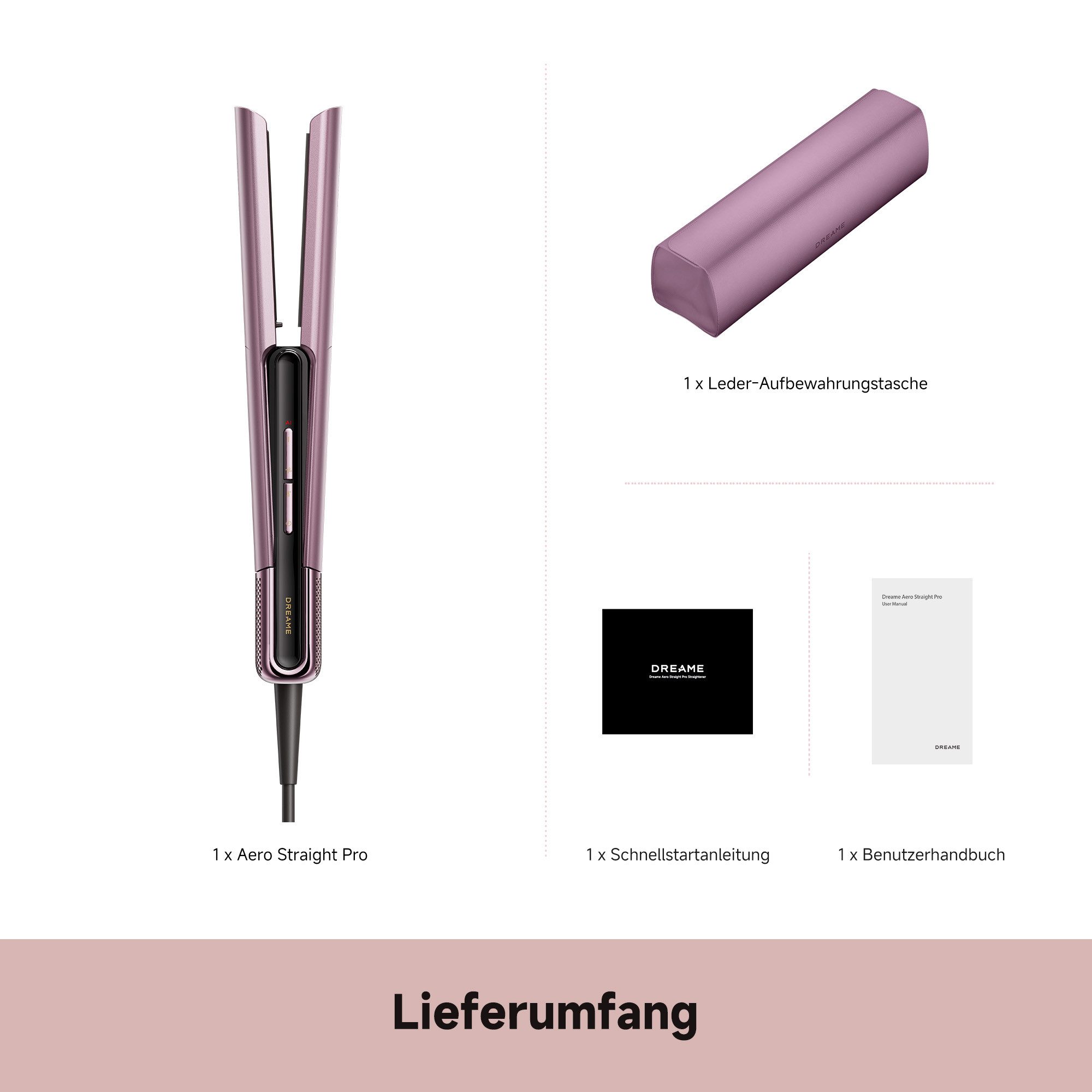 Dreame Glätteisen Aero Straight Pro, Nassfunktion, Hitzeschutz, Ionen – Bild 4 von 5