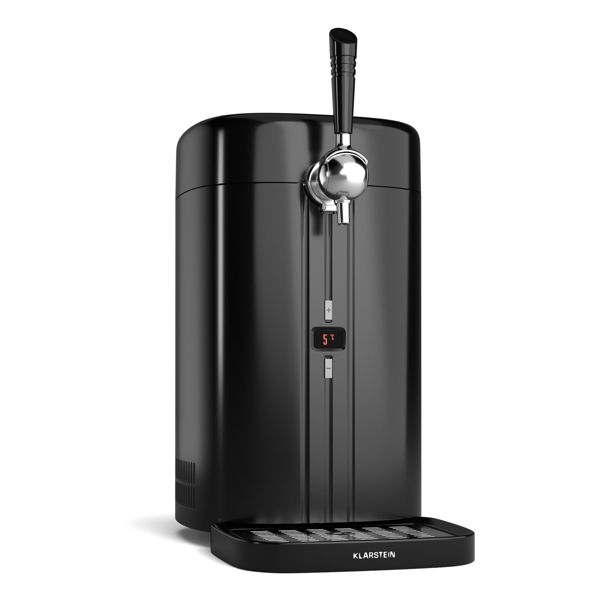 Klarstein Bierzapfanlage FrostBrew, Getränkespender Zapfanlage 5 L 60W LED
