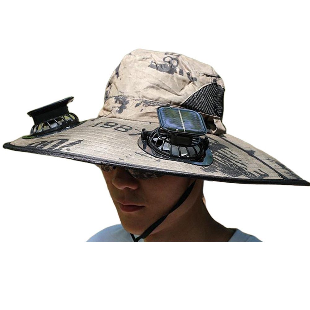 Coonoor Sonnenhut Sonnenhut Mit Ventilator,Outdoor Fischerhut günstig online kaufen