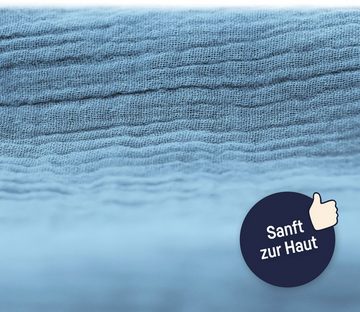 Julius Zöllner Nestchenschlange Musselin, blau, Made in Germany