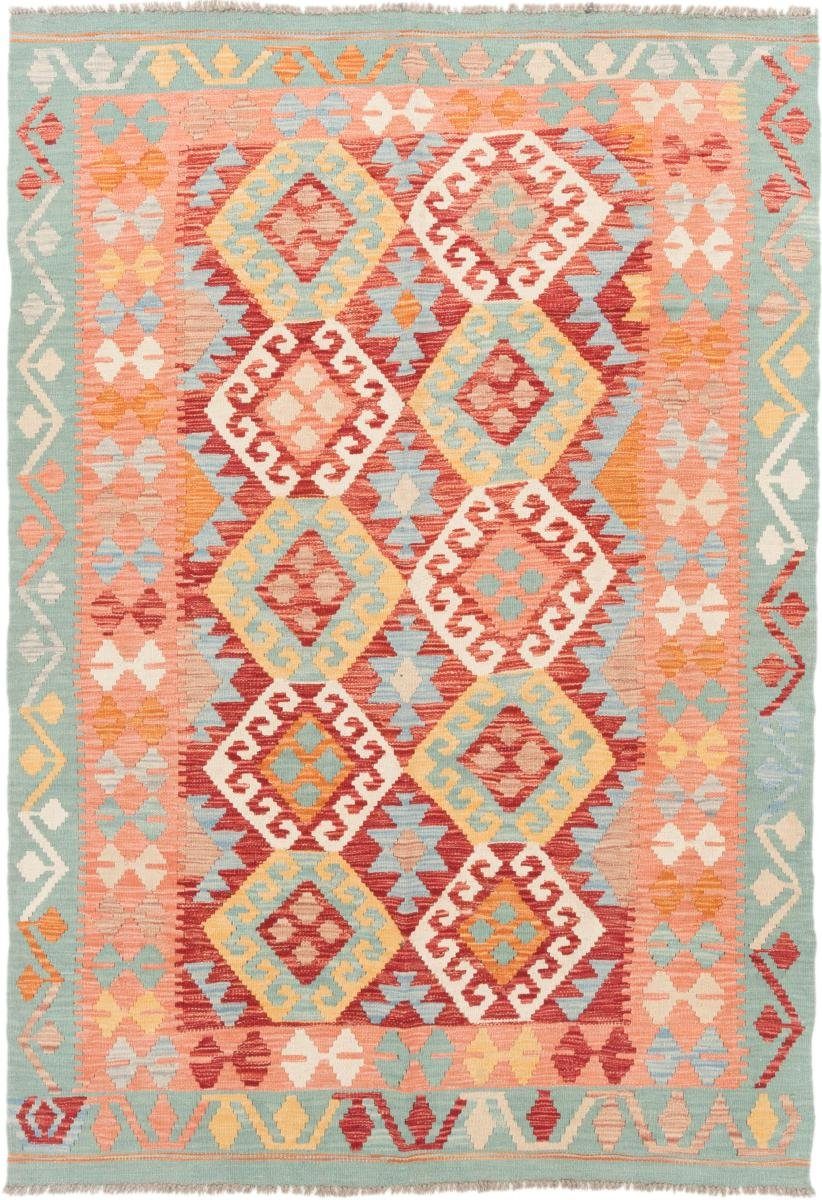 Orientteppich Kelim Afghan 150x210 Handgewebter Orientteppich, Nain Trading, rechteckig, Höhe: 3 mm | Kurzflor-Teppiche