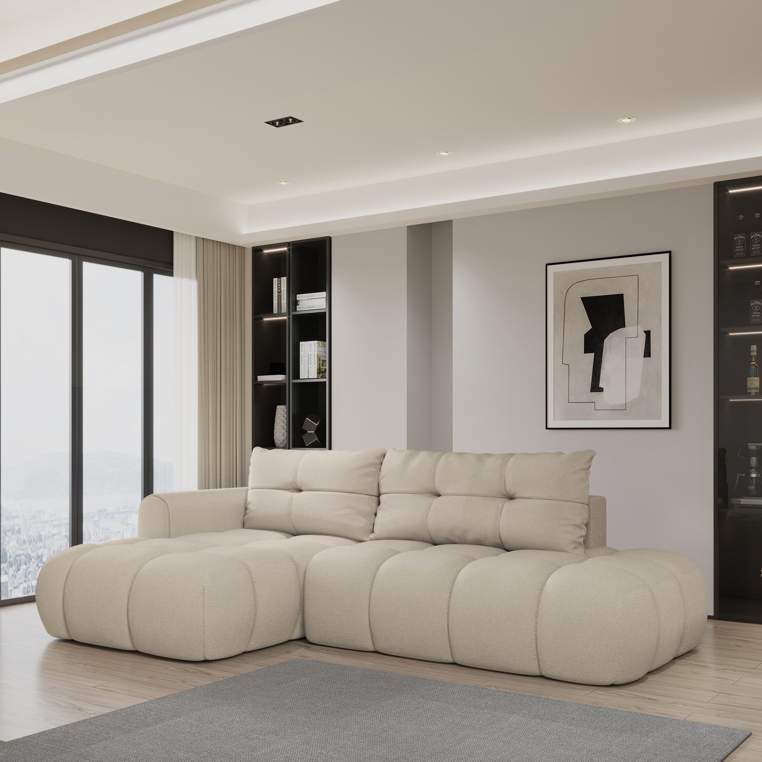 Masseno Ecksofa FLUMA mit Schlaffunktion L-Form, günstig online kaufen