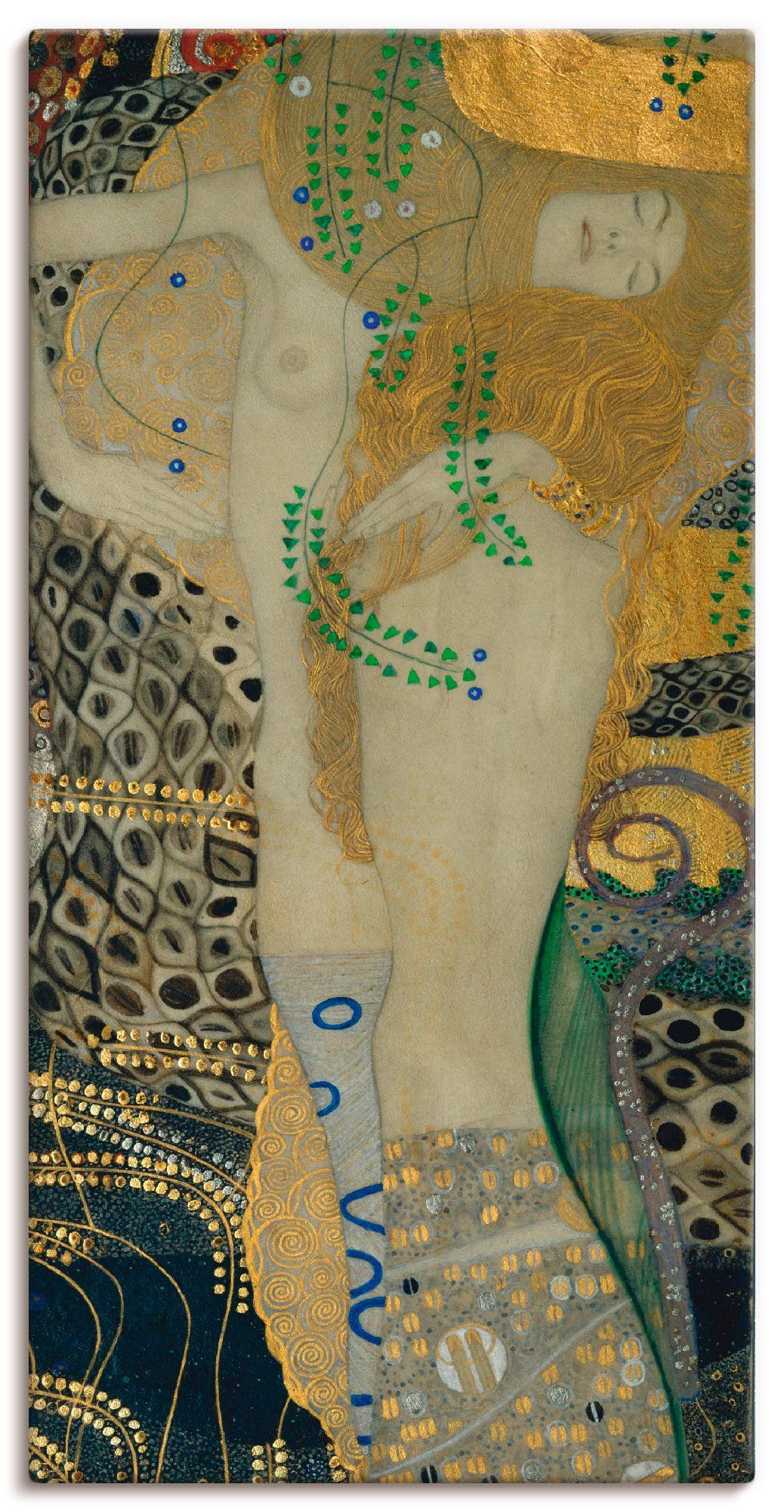 Artland Wandbild Wasserschlangen I, Frau in Wandaufkleber Leinwandbild, Poster St), Größen versch. als (1 oder