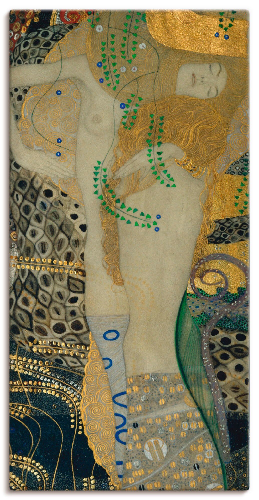 Artland Leinwandbild Wasserschlangen I, Frau (1 St), als Leinwandbild in verschied. Größen