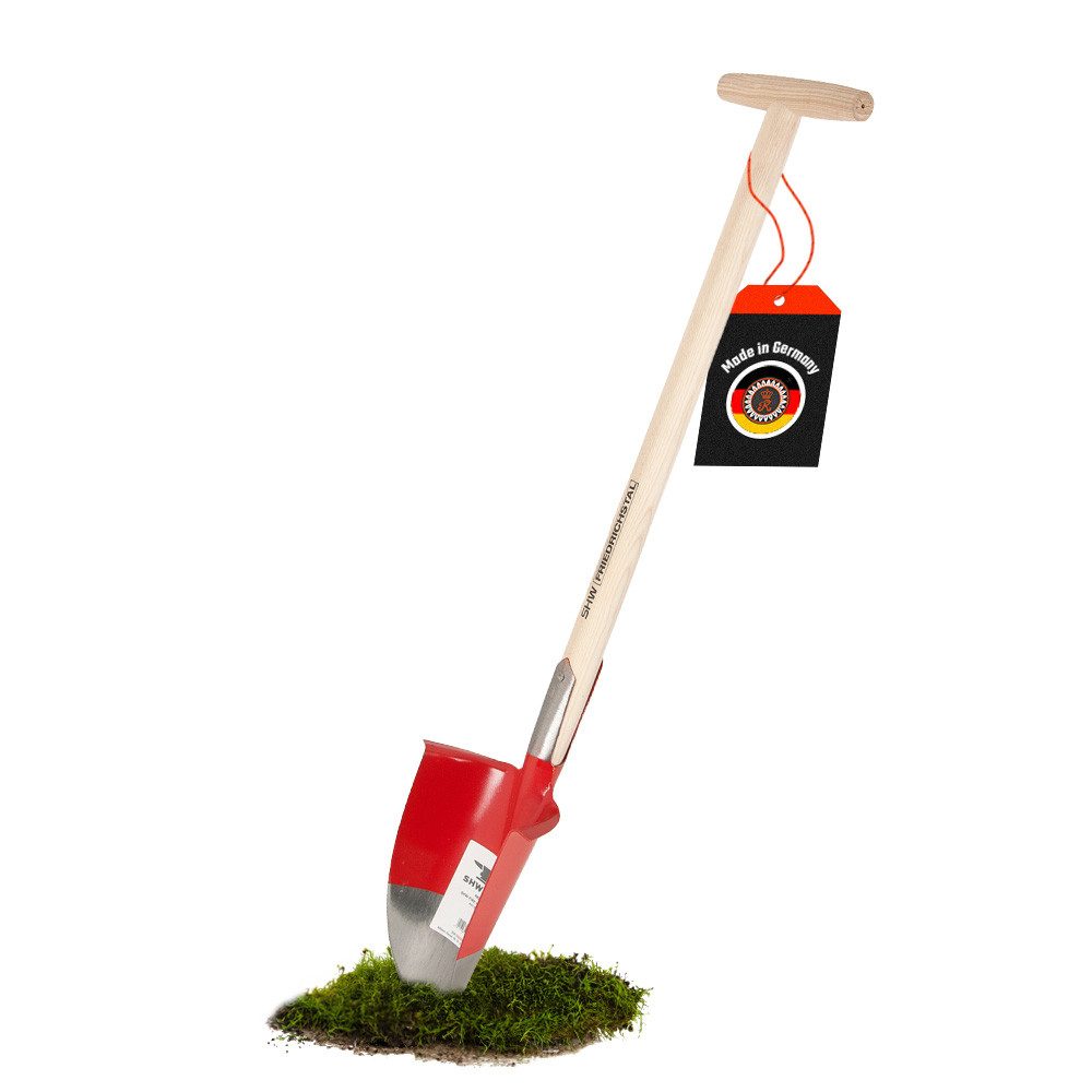 SHW Spaten SHW Schwarzwälder Hohlspaten mit Eschen-T-Stiel, Ergonomischer T-Griff, langlebig
