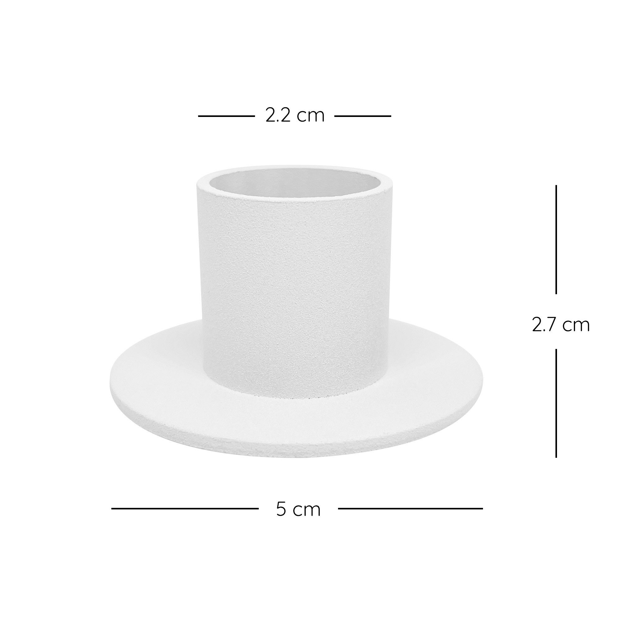 heimzeit Tischkerzenhalter heimzeit Kerzenhalter für Stabkerzen 22 mm (Set, 4 Stück), Stabkerzenhalter Tisch