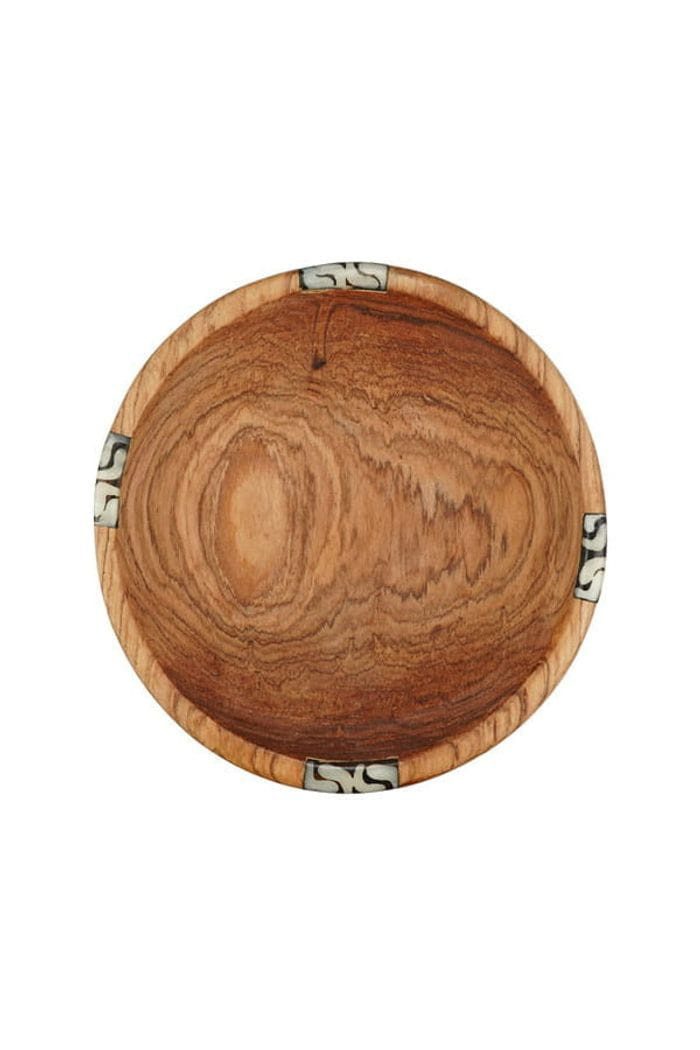 CONTIGO Snackschale Afrika - Olivenholz - 15cm, Olivenholz (bot. Olea africana, black olive wood), Handgefertigt · Olivenholz (bot. Olea africana, black olive wood)