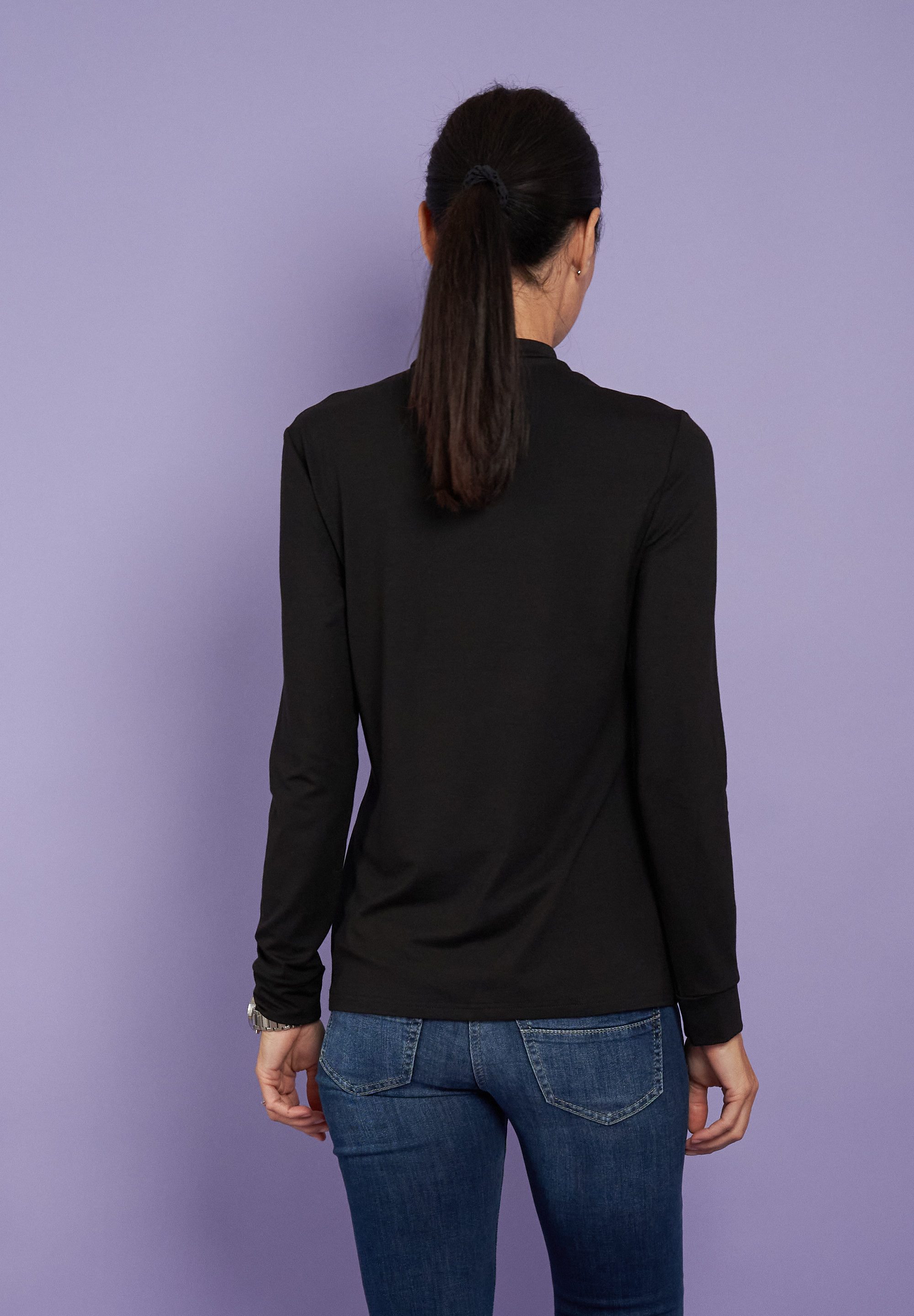 Seidel Moden Langarmshirt mit Glitzersteinen, MADE günstig online kaufen