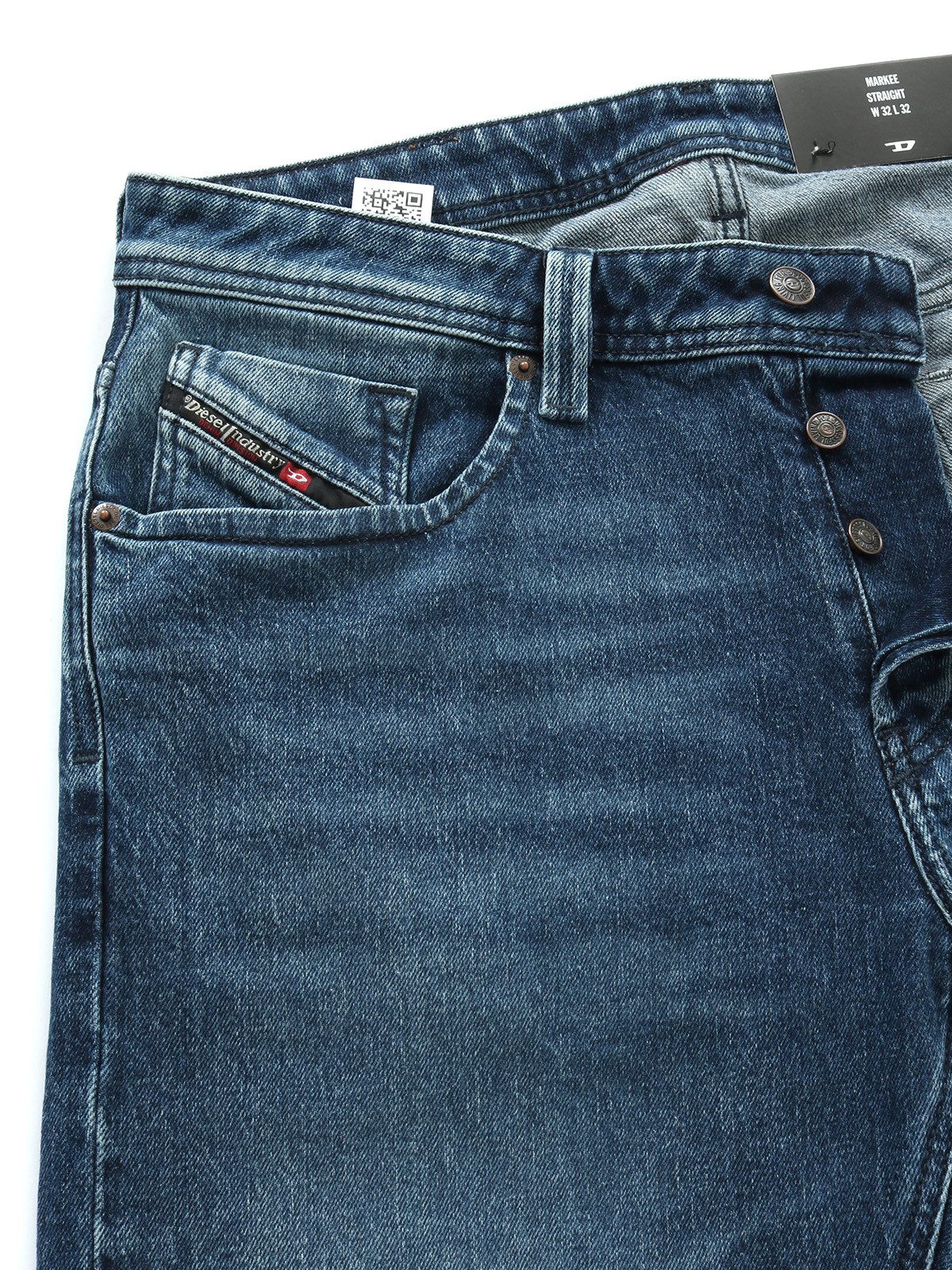 Diesel Straight-Jeans Regular Fit - MARKEE R07XR - Länge:32 verlängerte Beinpartie – Bild 3 von 5