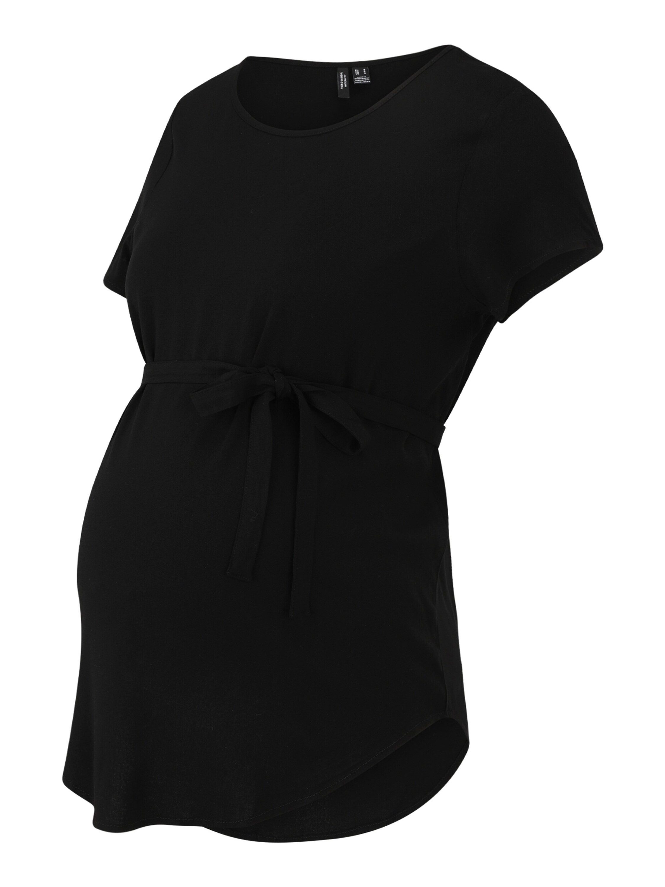 Vero Moda Maternity Kurzarmbluse Bella (1-tlg) Drapiert/gerafft