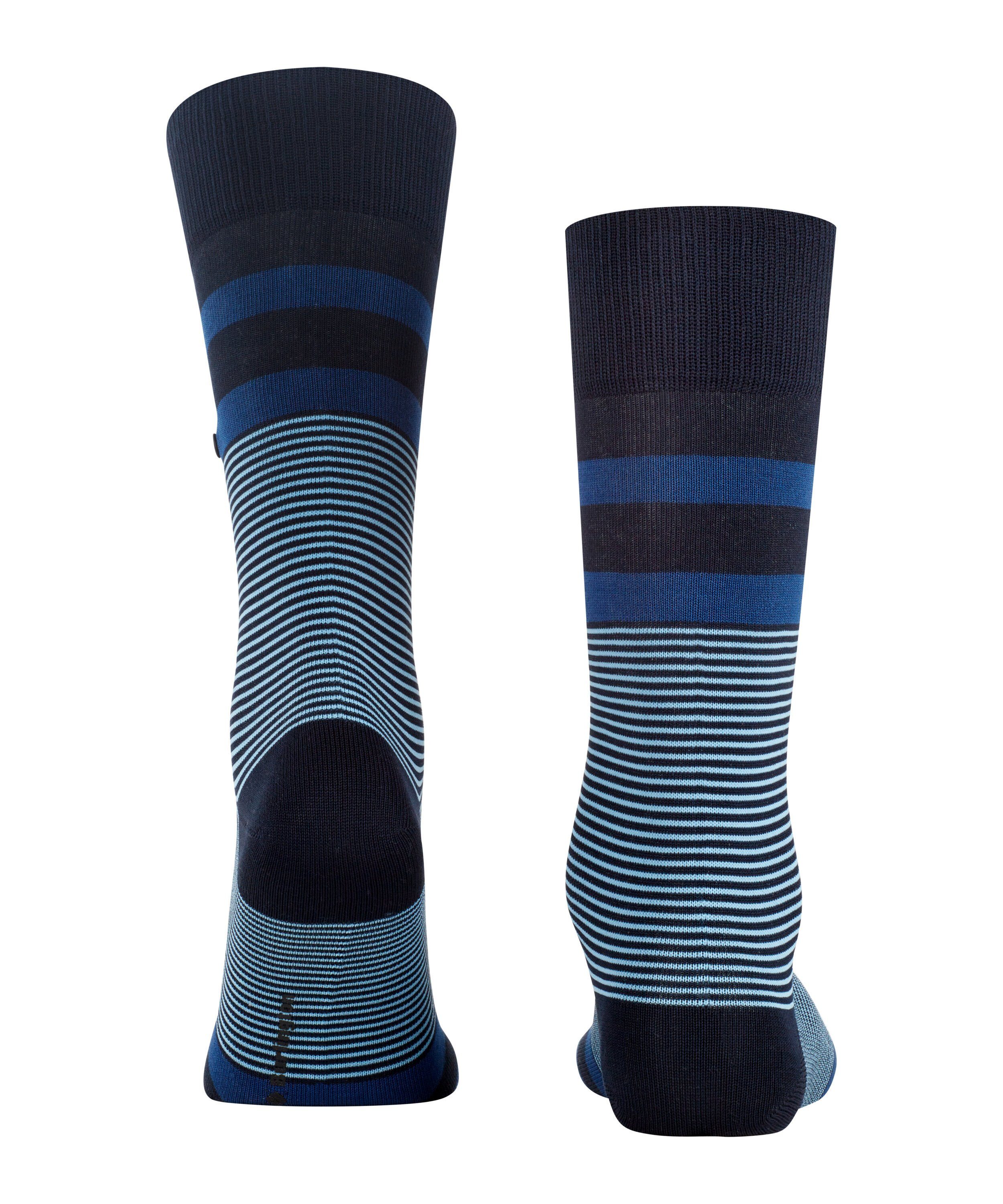 Socken marine (6120) Stripe (1-Paar) Black Burlington