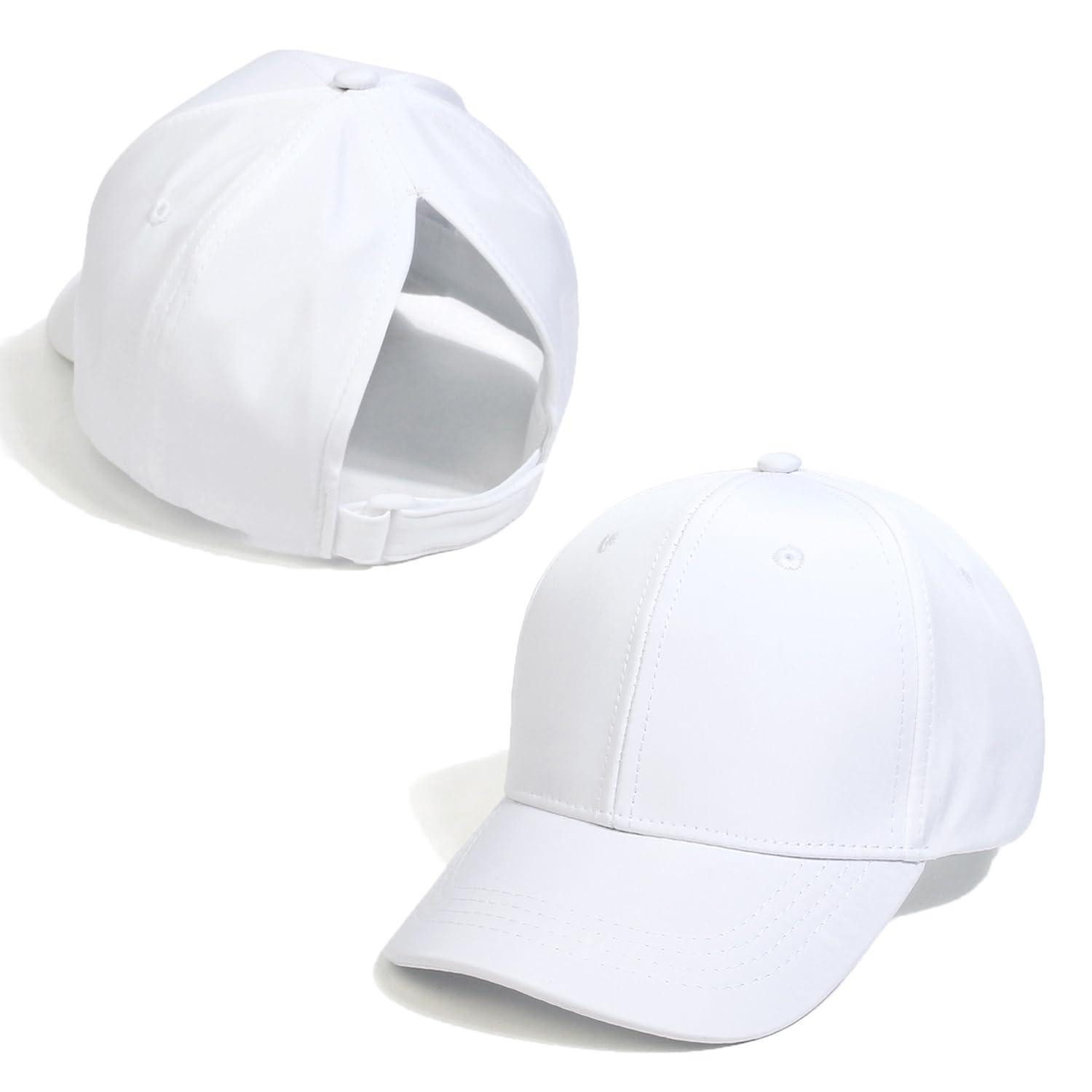LuxusKollektion Baseball Cap Baseballkappe Pferdeschwanz Kinder Mädchen UV Einheitsgröße Weiß