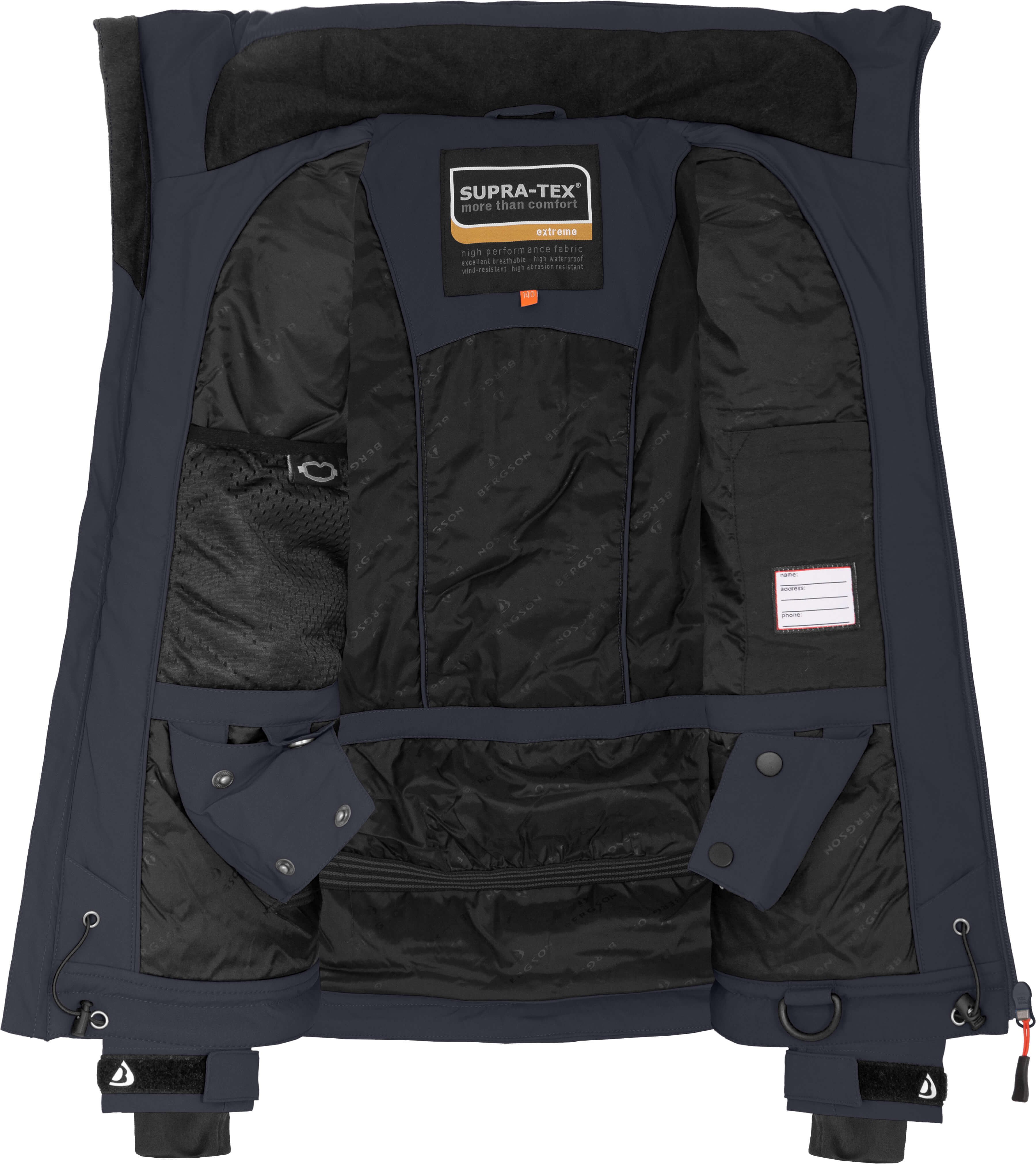 Bergson Winterjacke LUPO Kinder Skijacke, ultimativer Schutz und Komfort für junge Abenteurer!
