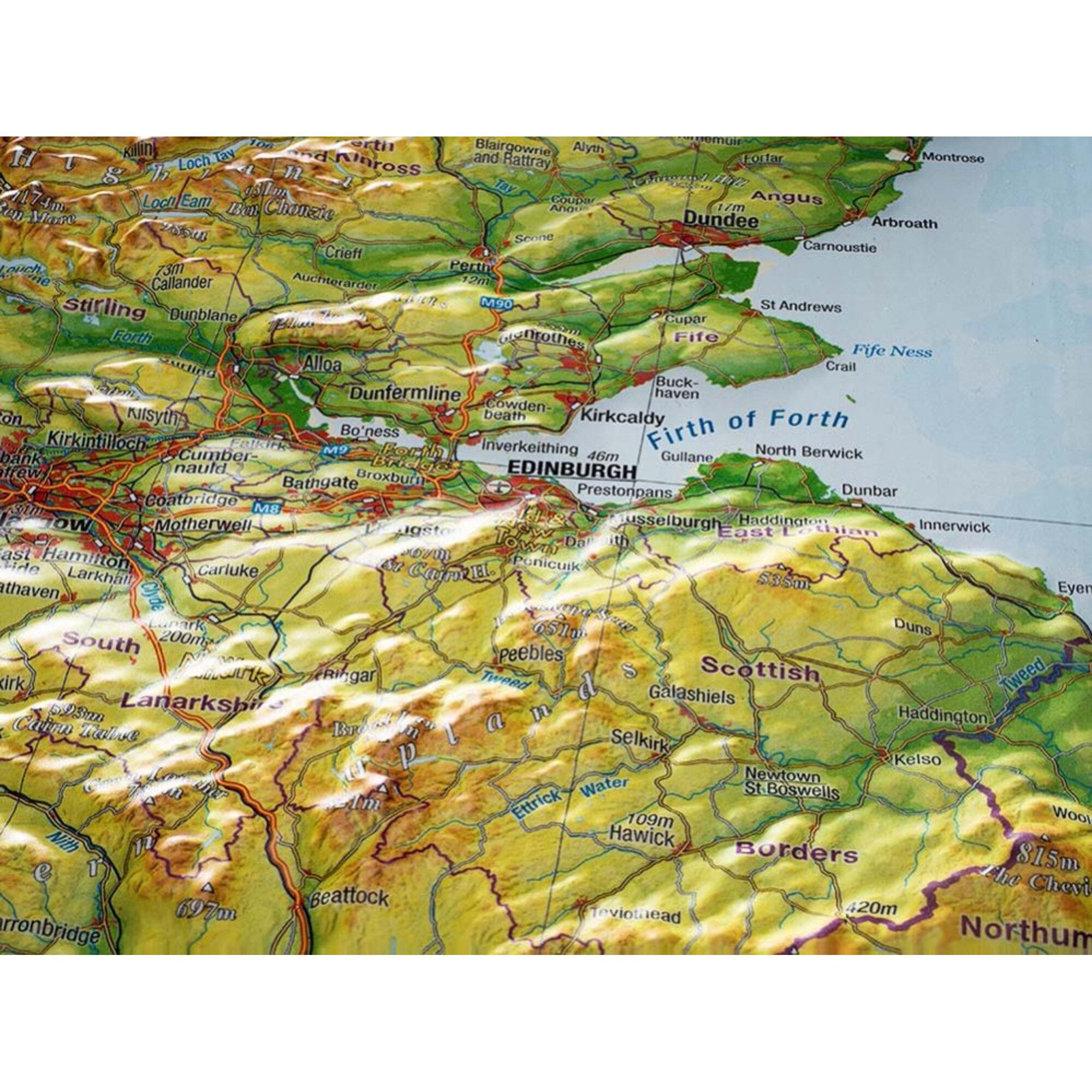 Georelief Globus Georelief Landkarte Großbritannien (57x77x2cm) 3D Reliefkarte