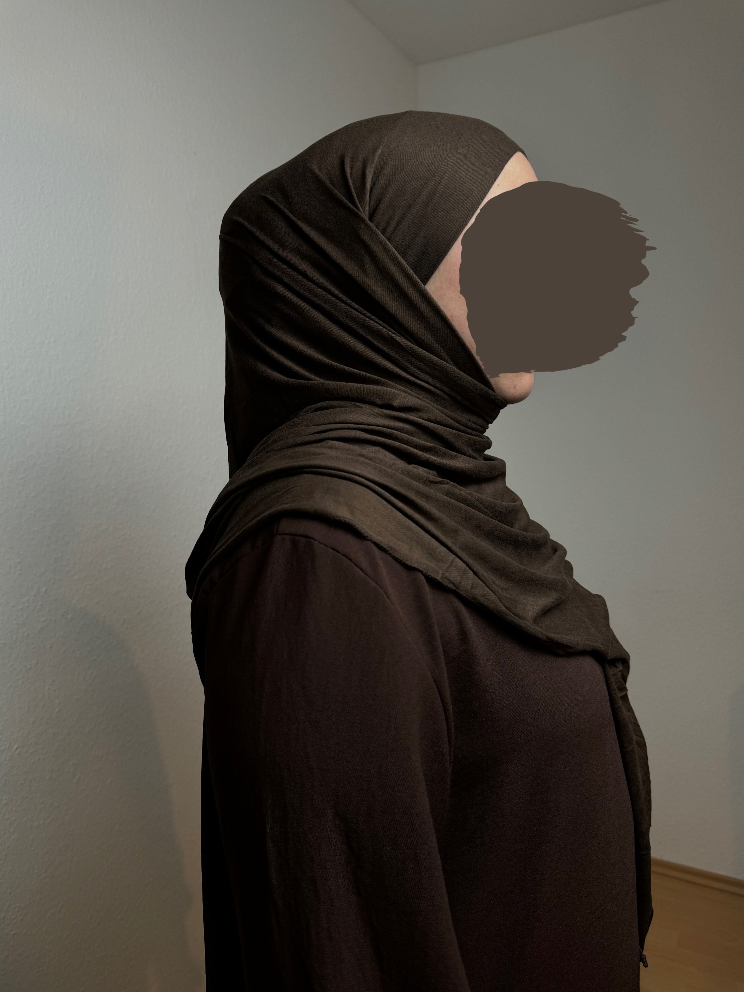 1 2 Kopftuch Easy HIJABIFY Hidschab/ unter (antirutsch) Jersey-Stoff Choco integrierter Hijab/ Tuch Hijab mit in Hijab