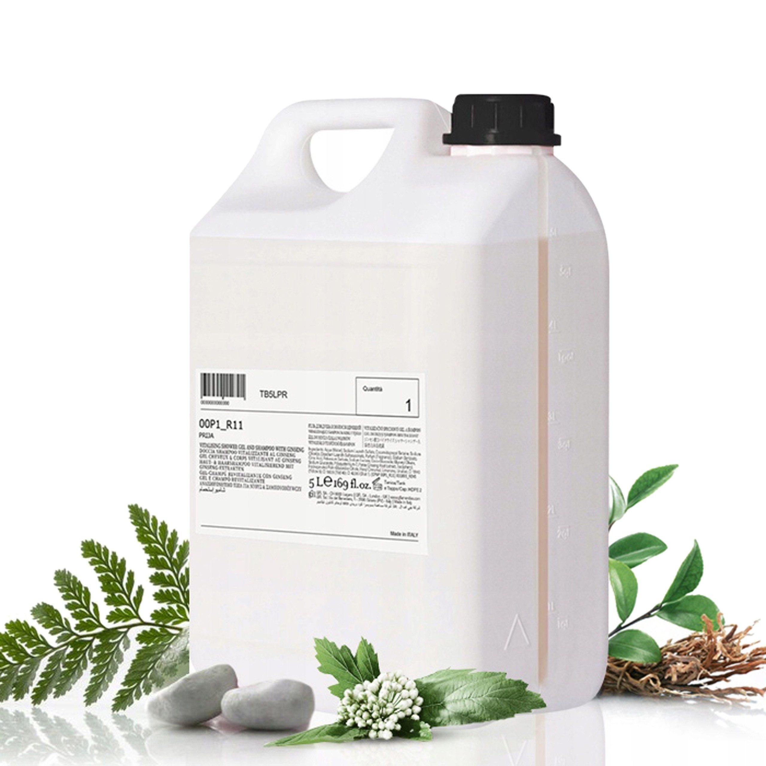 PRIJA Duschgel PRIJA 2in1-Flüssigshampoo und Duschgel mit Ginseng-Extrakt, vegan