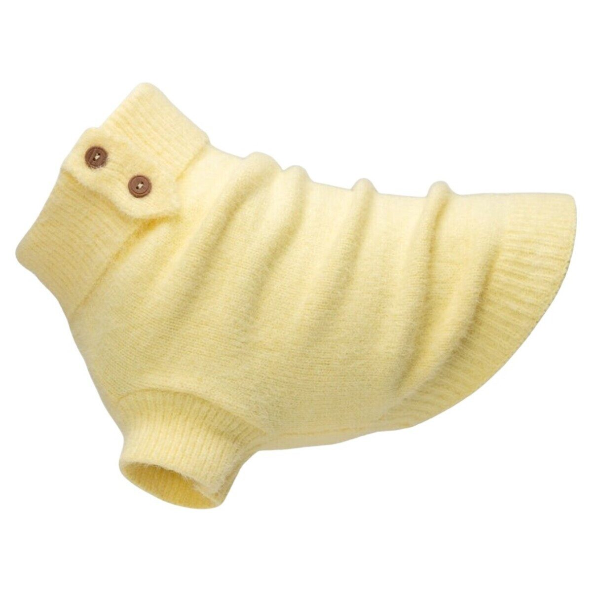 PAIKKA Hundepullover Hundepullover Furry Knit bananengelb