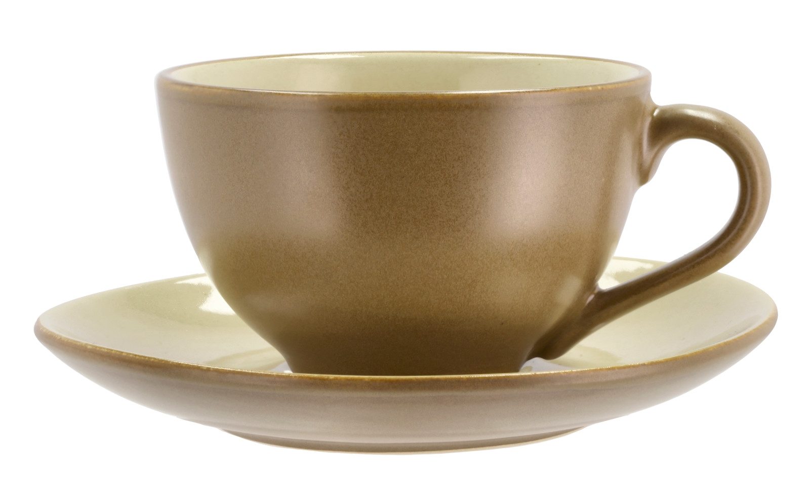 Bitz Untertasse Tasse mit Untertasse wood/sand 0,24 l, Tasse mit Untertasse Wood 24 cl Wood/Sand