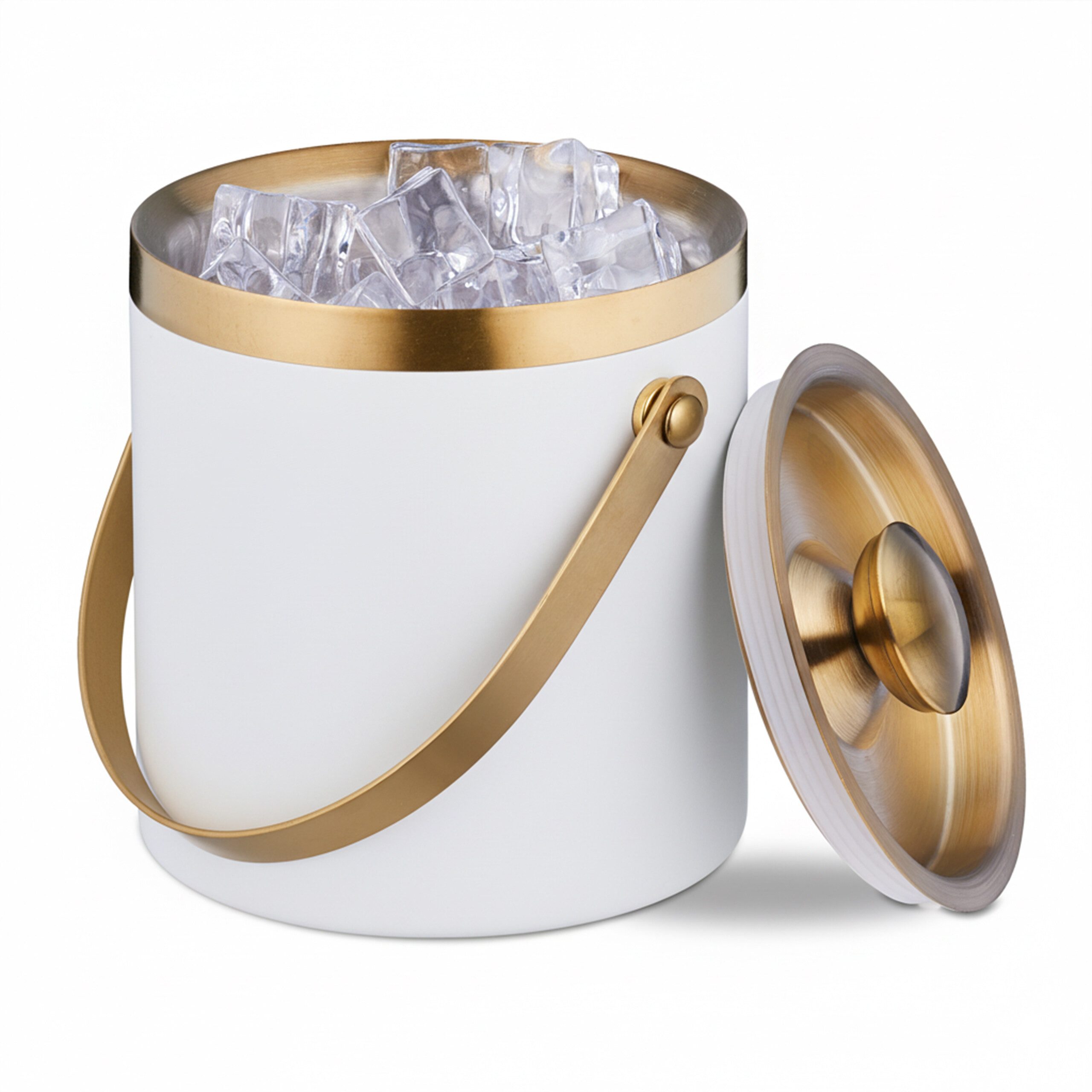 relaxdays Eiseimer Контейнери для кубиків льоду mit Кришки, weiß