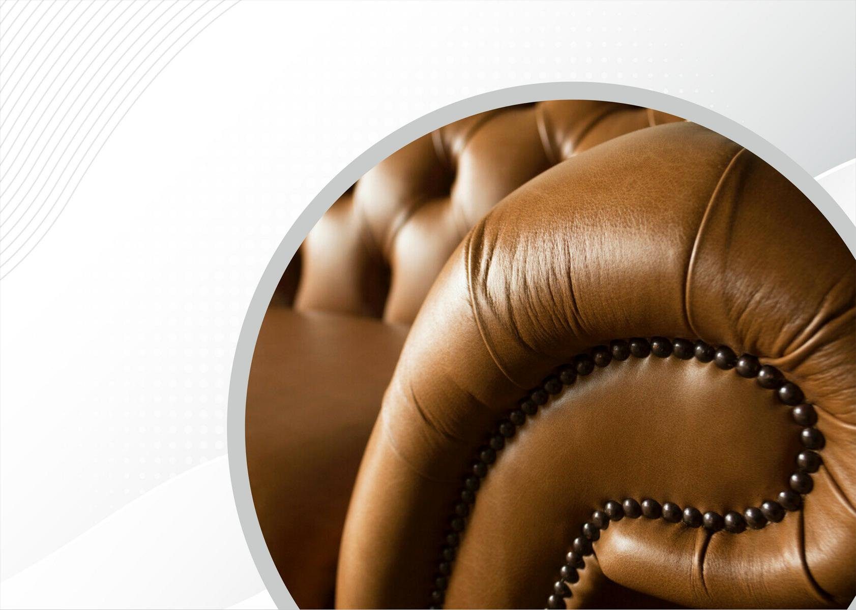 Sofa Chesterfield-Sofa, 4 Couch JVmoebel Sitzer Design 265 Chesterfield cm Sofa