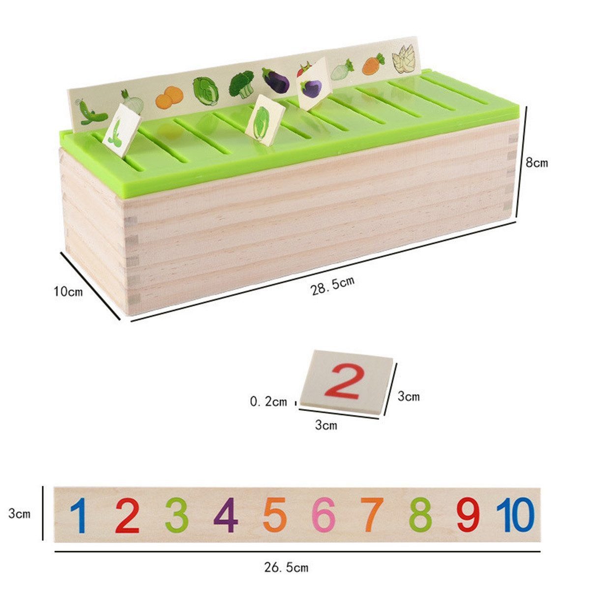 Welikera Lernspielzeug Montessori Holz Steckspiel, Sortierspiel, günstig online kaufen