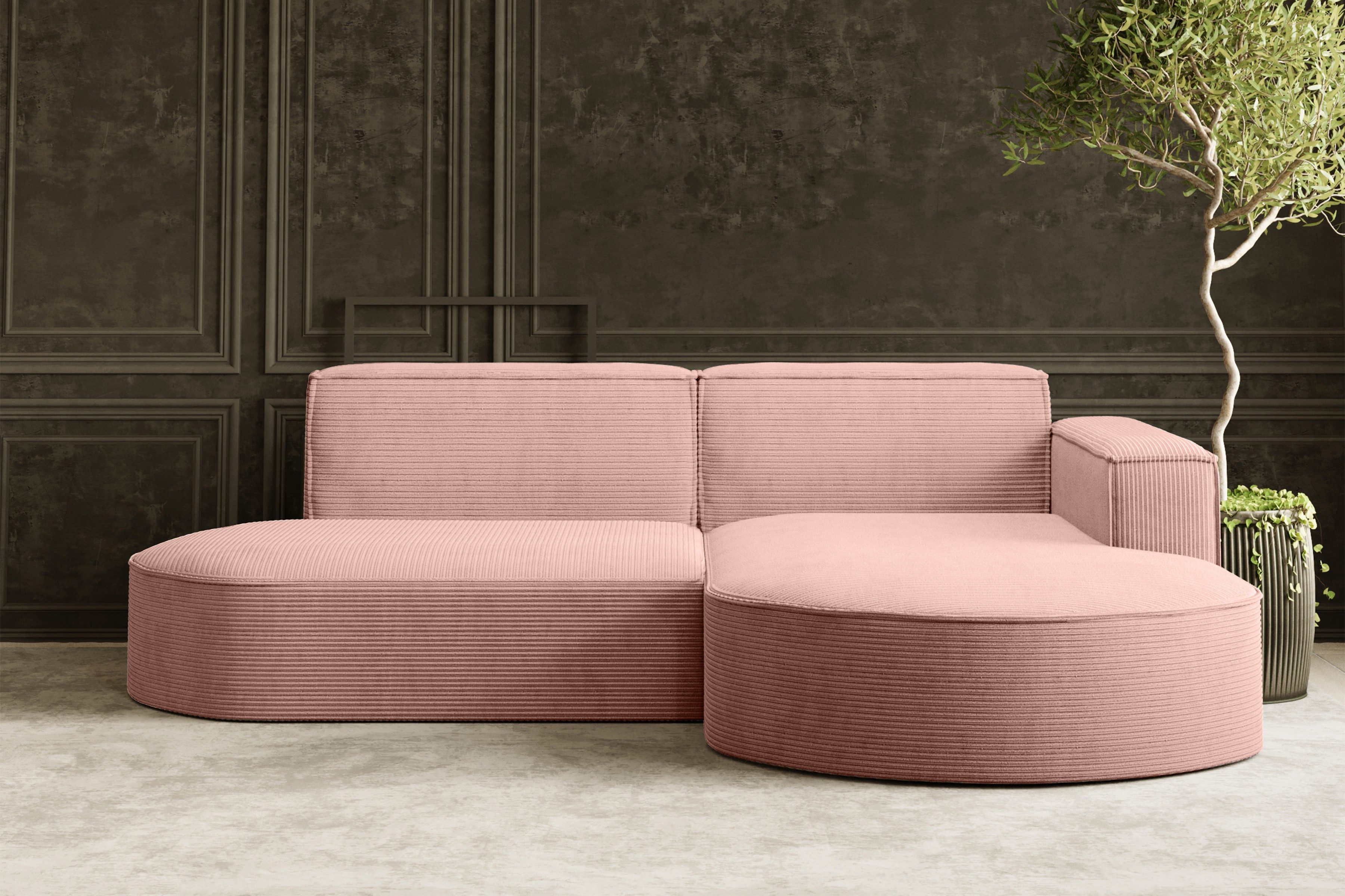 Kaiser Möbel Ecksofa Designer MODENA STUDIO L stoff Cord, Verita,Boucle, Ec günstig online kaufen