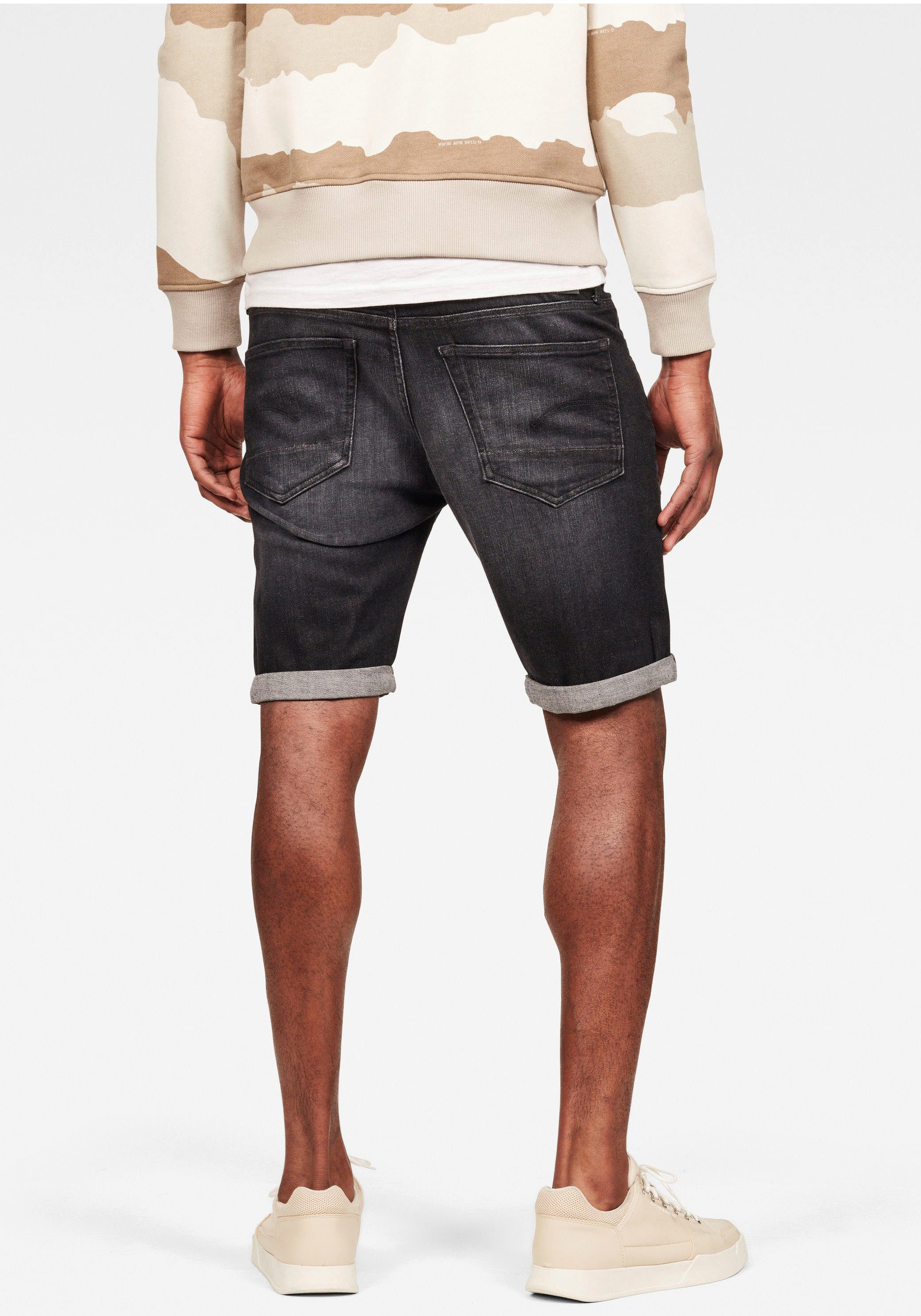 1/2 3301 Shorts grey RAW G-Star Slim