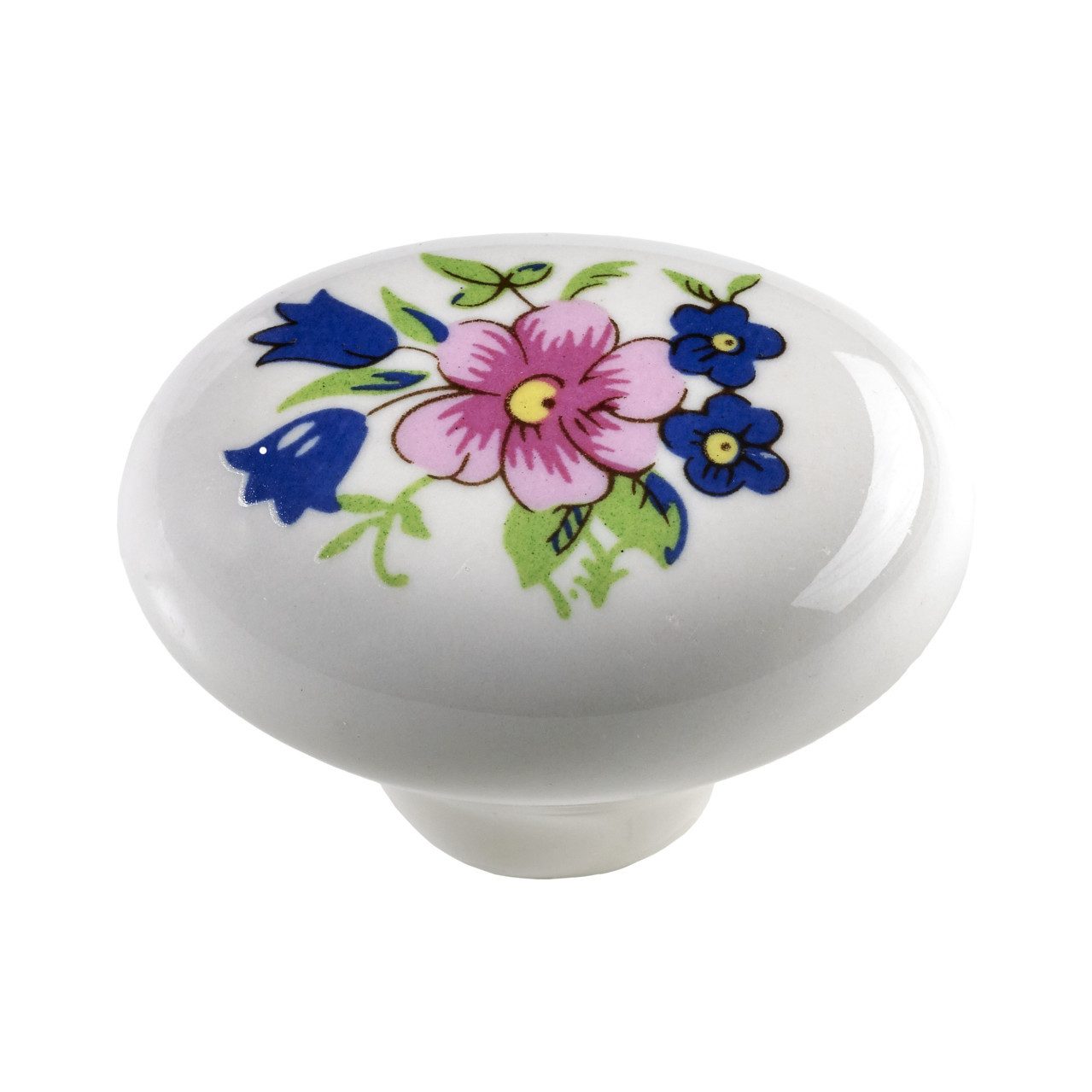 Hettich Möbelknopf Hettich Möbelknopf weiß mit floralem Motiv 22,0 x