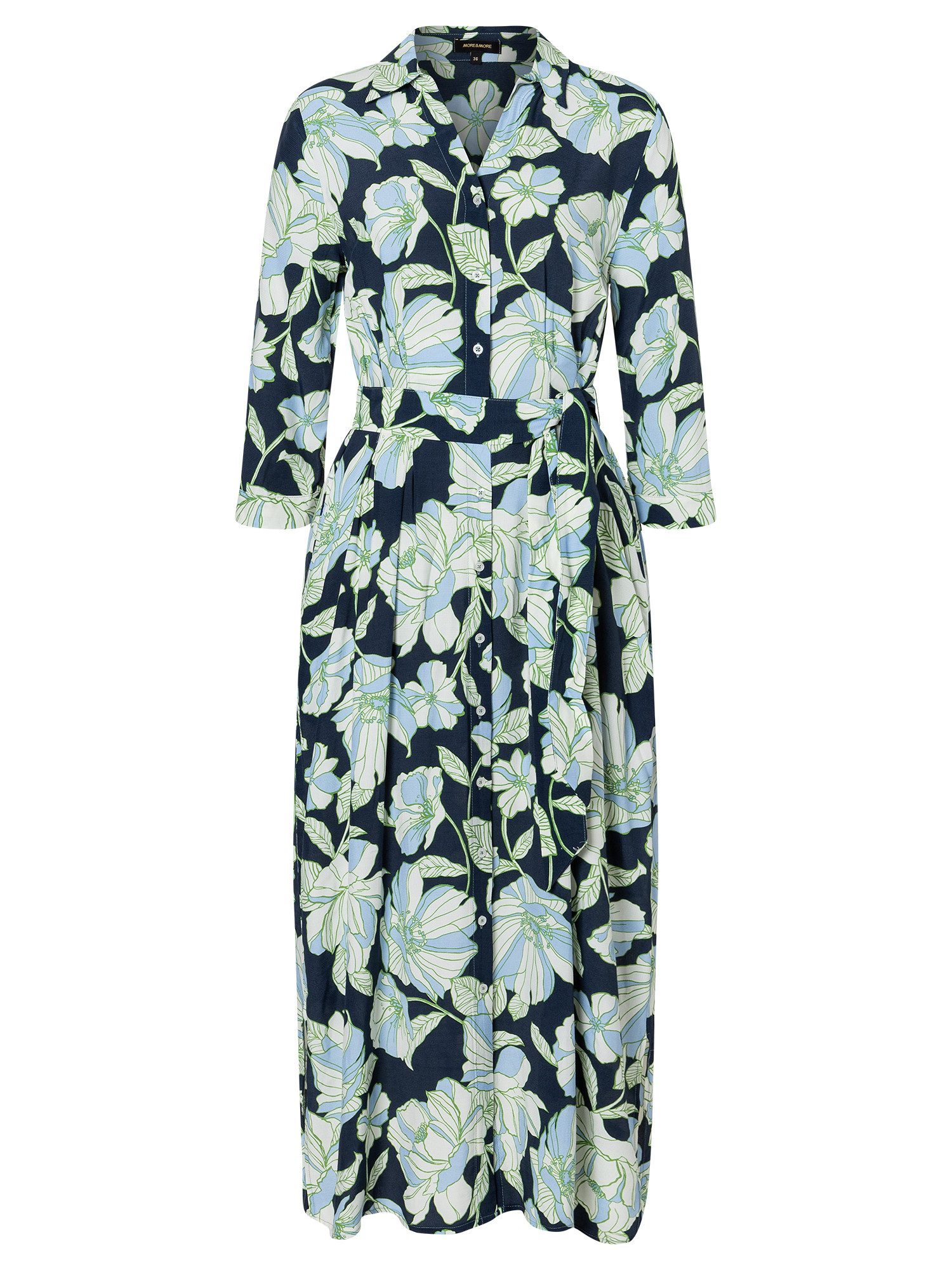 MORE&MORE Blusenkleid Blumenprintkleid günstig online kaufen