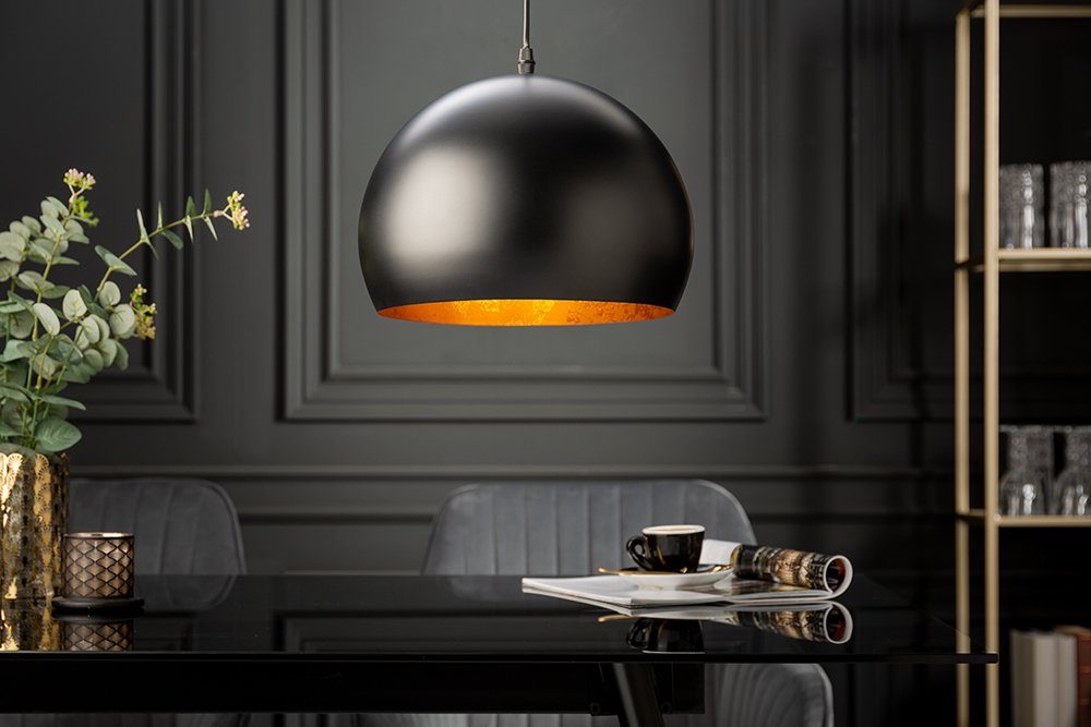 riess-ambiente Hängeleuchte BLACK GOLDEN BALL 30cm günstig online kaufen