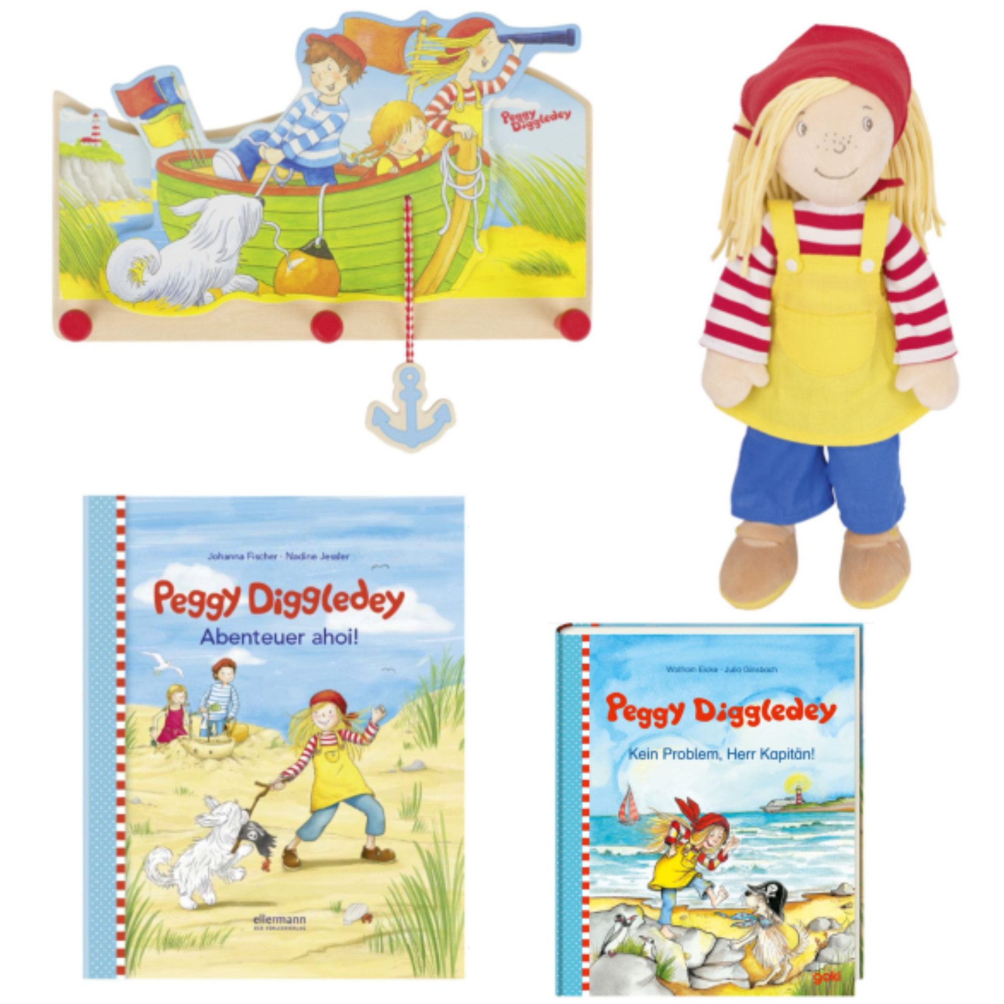 goki Stoffpuppe goki - Peggy´s Abenteuer-Set (4-tlg)