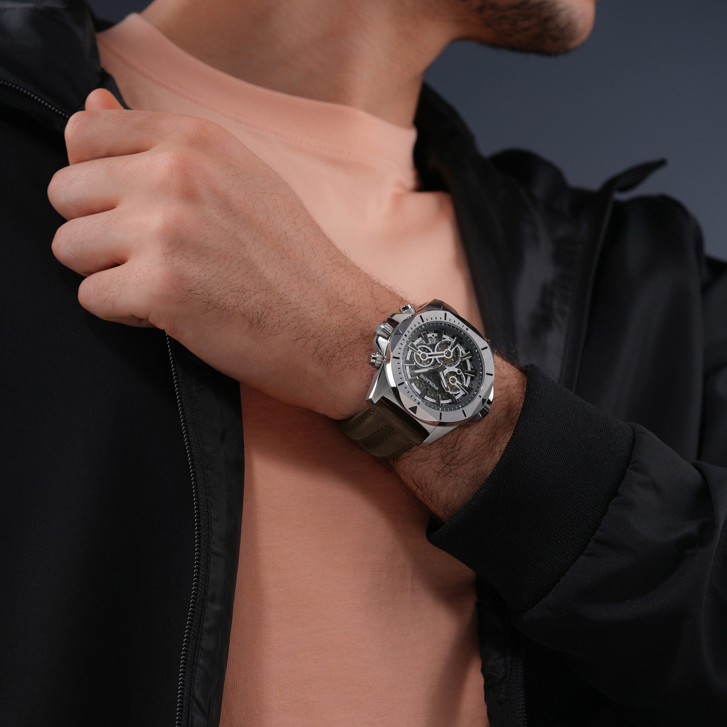 Police Quarzuhr Quarzuhr Herrenuhr 46 Quarz Herren