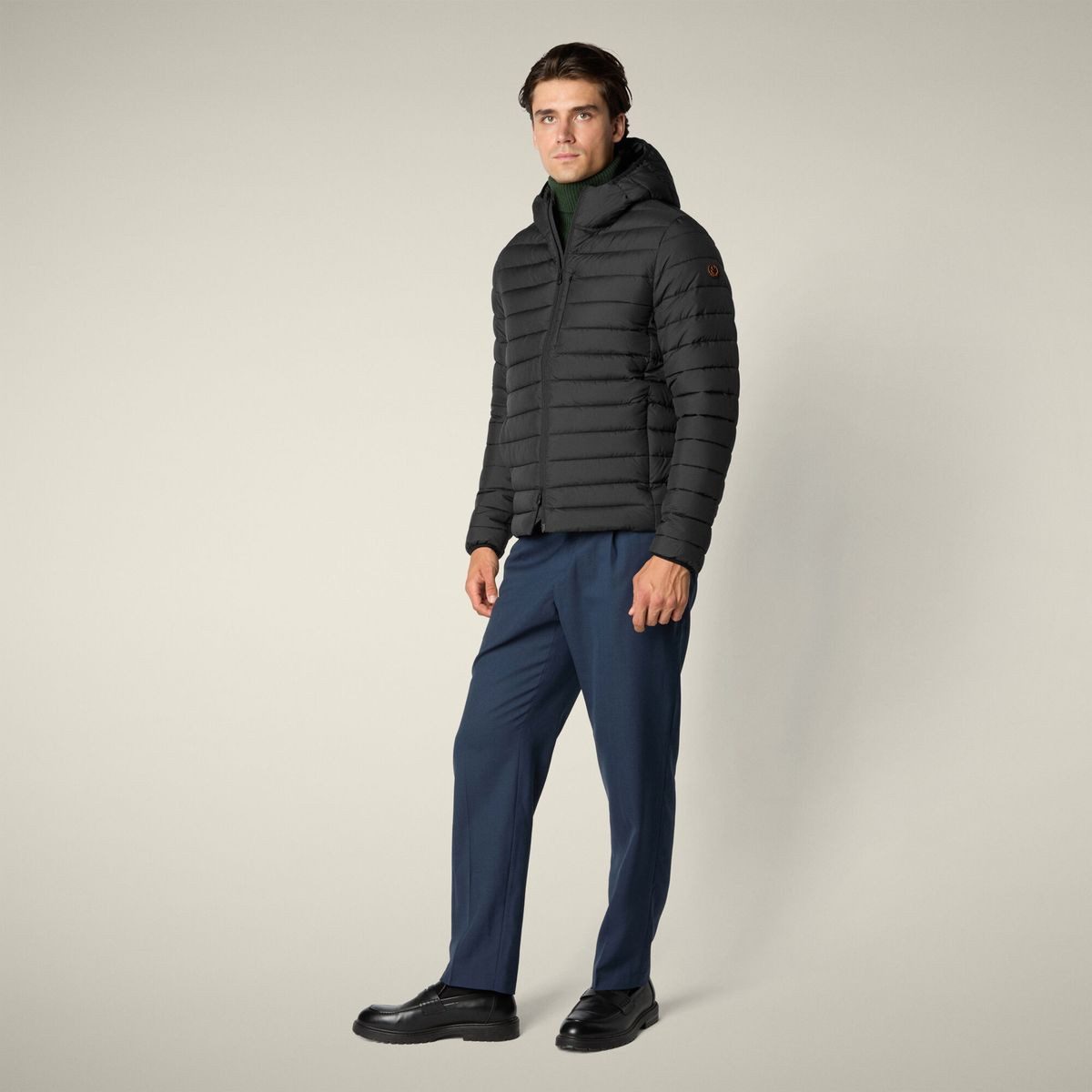 SAVE THE DUCK Steppjacke Juncus Vielseitige, wasserabweisende Herrenjacke aus recyceltem Material mit