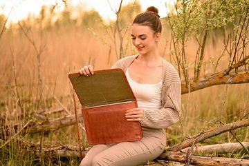 Gusti Leder Laptoptasche Christofer