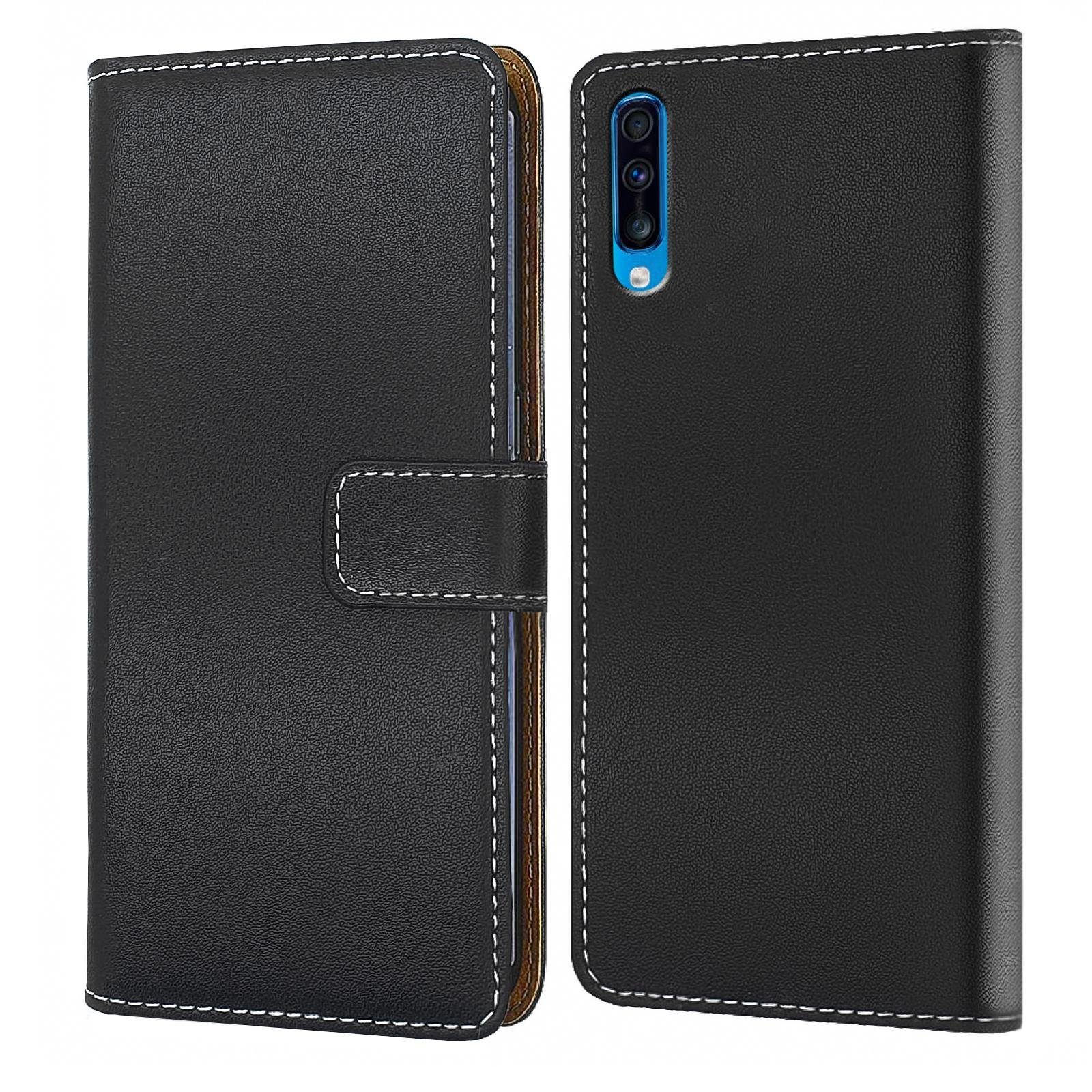 Numerva Handyhülle Bookstyle Etui Handytasche Schutzhülle für Mi 9 / Mi 9 lite / Mi 9Se, Klapphülle Flip Cover Schwarz