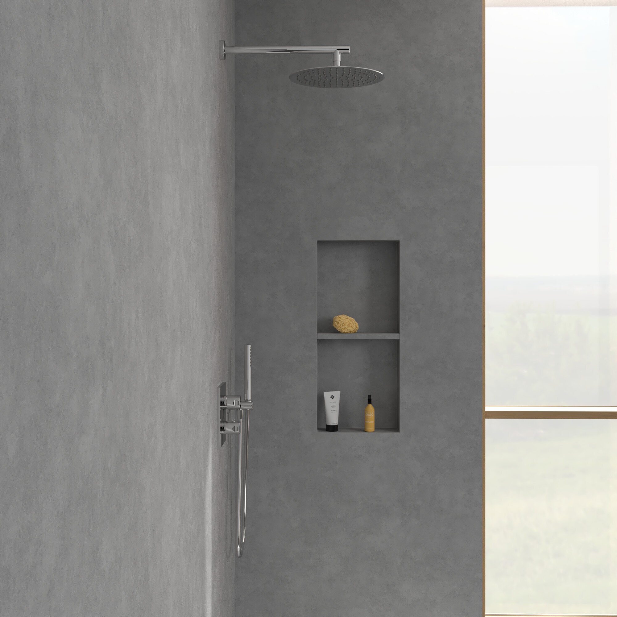 Villeroy & Boch Regenduschkopf Universal Showers, Regenbrause 300 mm, Rund - Chrom