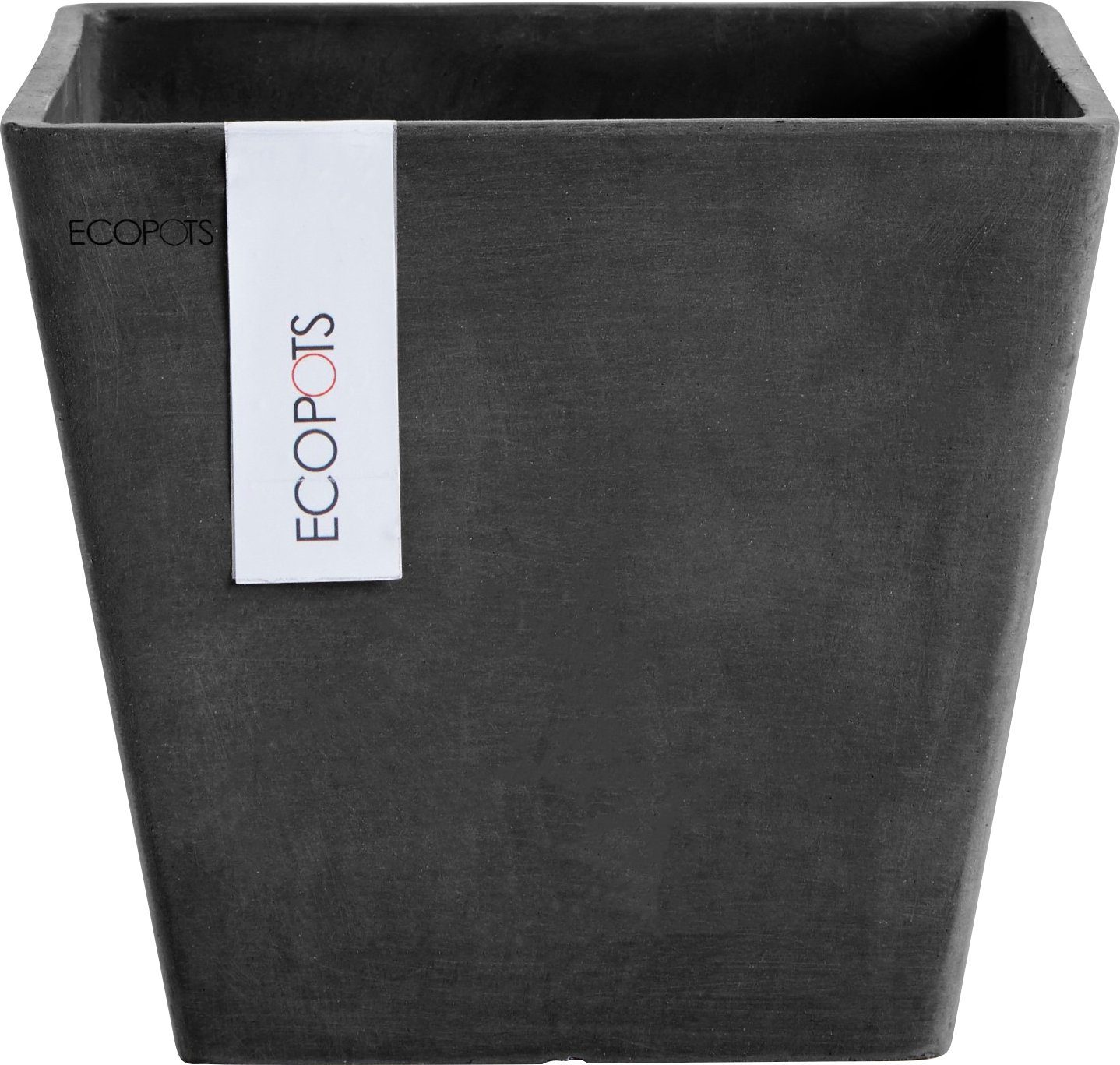ECOPOTS Blumentopf ROTTERDAM Dark Grey, BxTxH: 20x20x17,5 cm