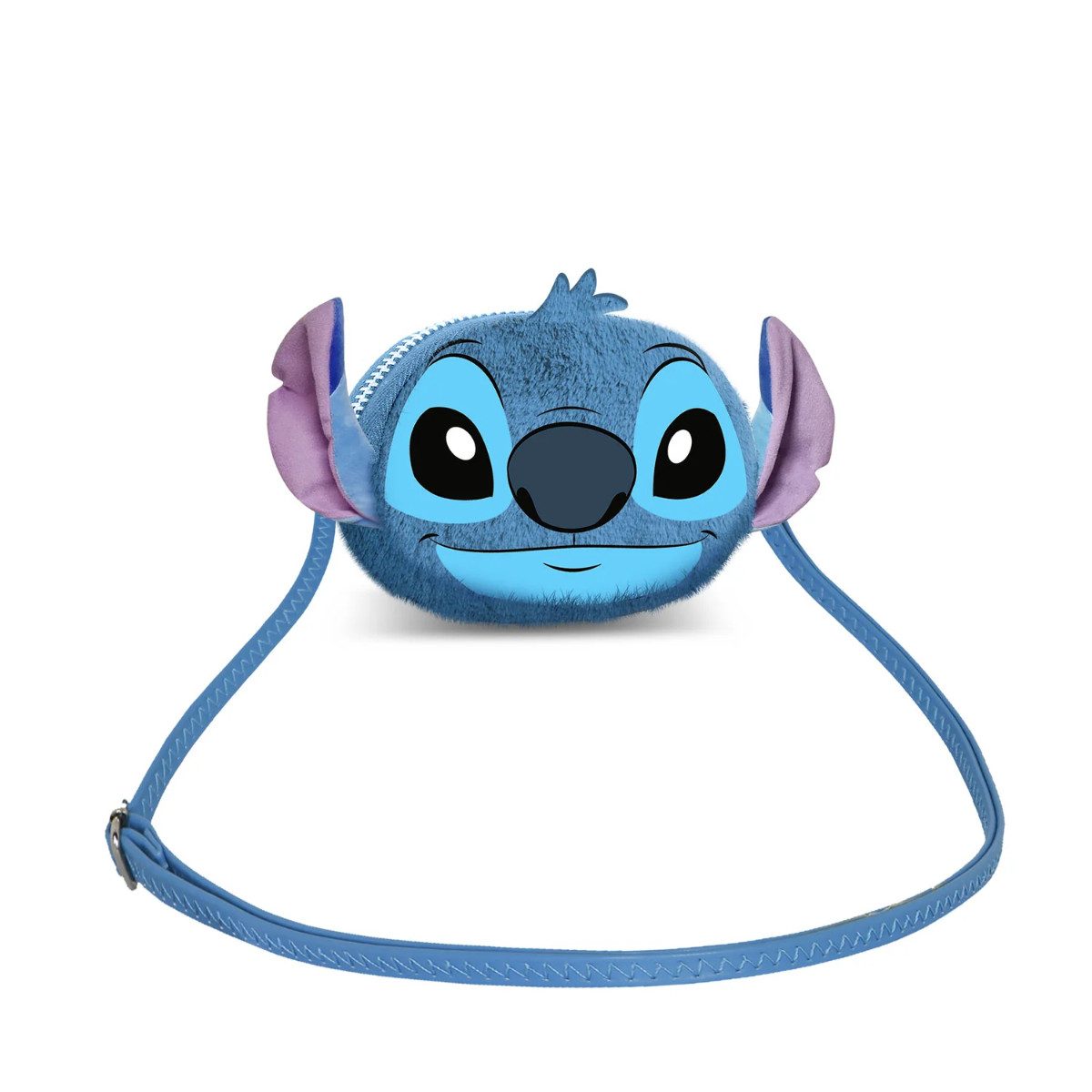 Disney Umhängetasche Lilo and Stitch Crossbody Bag Blau Mini Schultertasche Plüsch