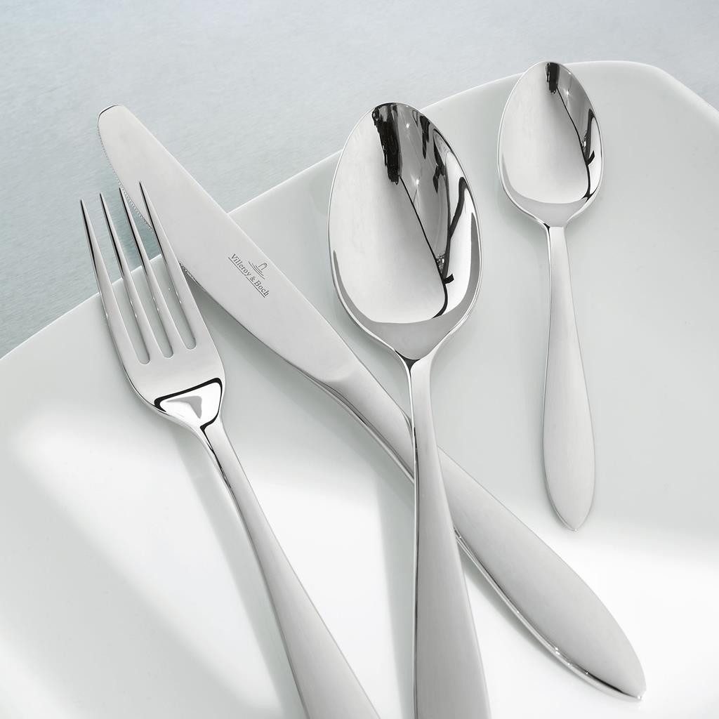 Villeroy & Boch Besteck-Set Arthur Tafelbesteck gebürstet 144er Set (144-tlg), Edelstahl, Spülmaschinenfest