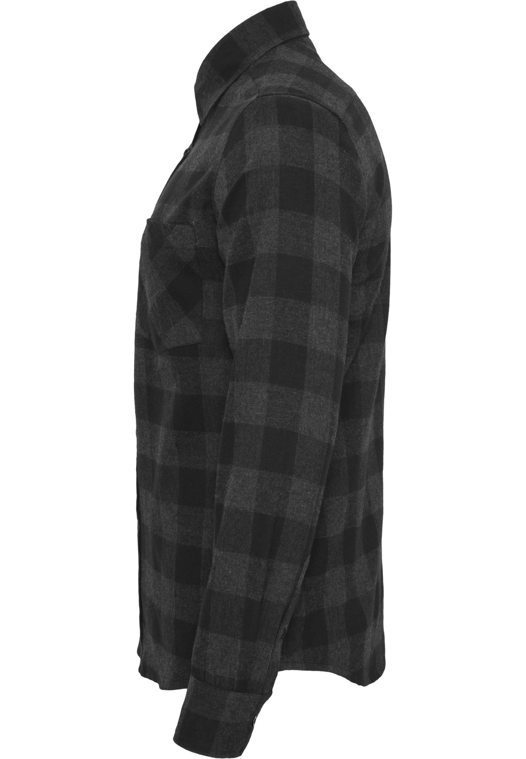 URBAN CLASSICS Langarmhemd Urban Classics Herren Checked Flanell Shirt (1-tlg) – Bild 4 von 5