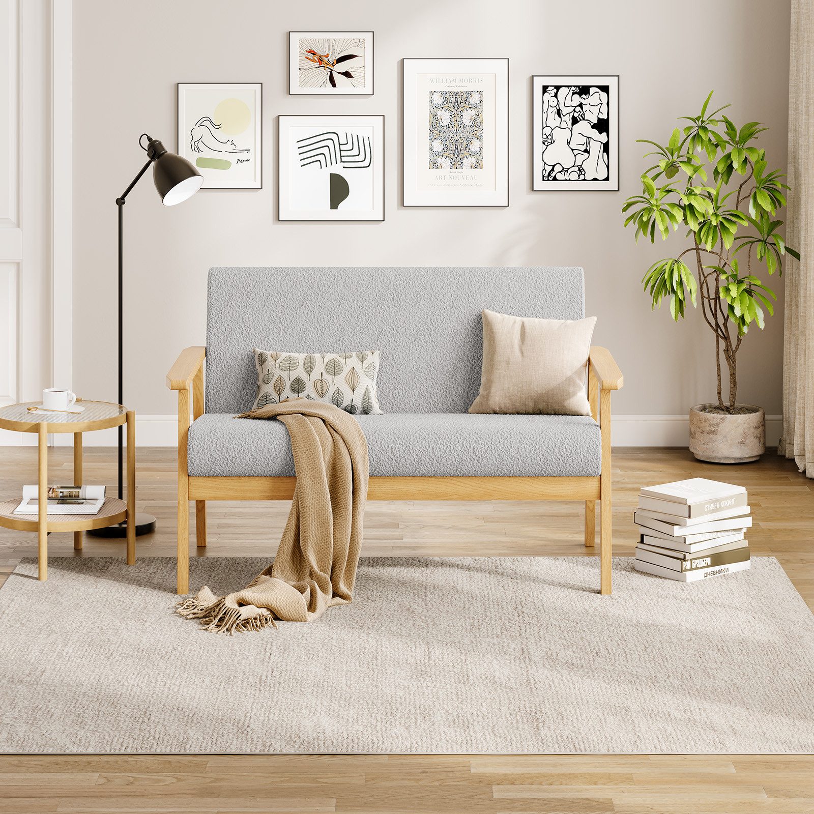 OUNUO Sofa 2 Sitzer Sofa Couch günstig online kaufen