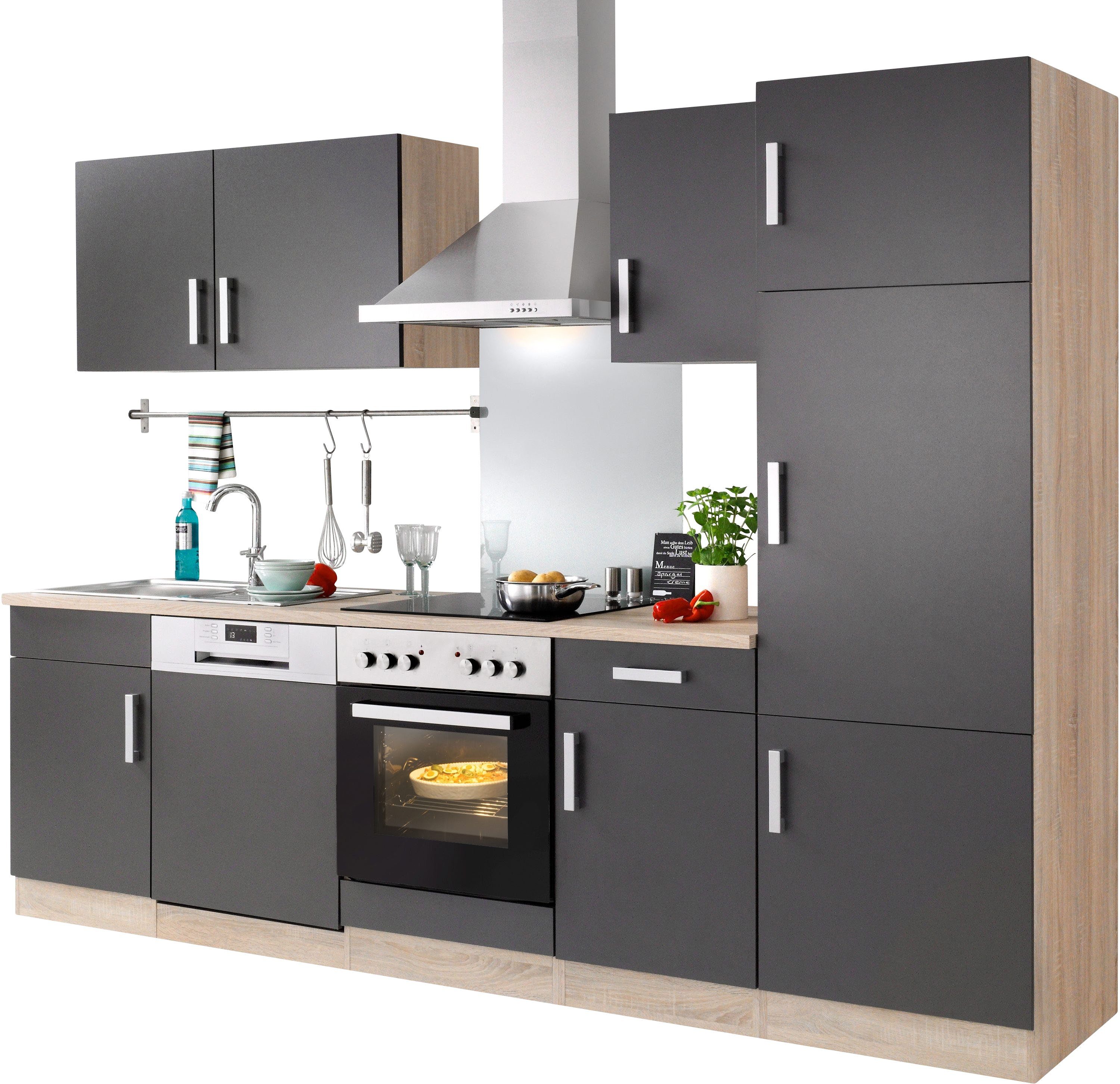 KOCHSTATION Küchenzeile KS-Toronto, Breite 280 cm, günstig online kaufen