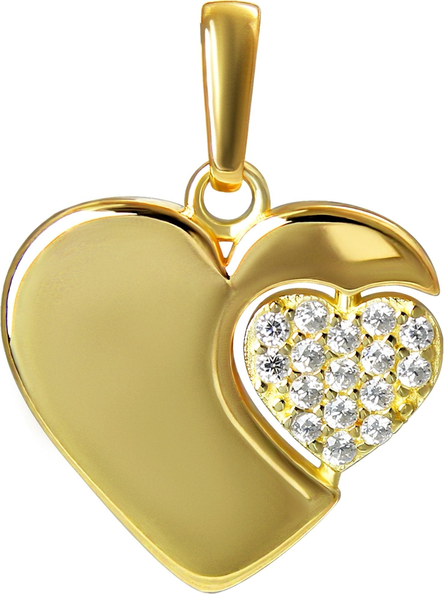 GoldDream Kettenanhänger GoldDream Kettenanhänger Doppelherz (Kettenanhänge günstig online kaufen