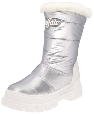 Buffalo ASPHA SNOW Silber Winterstiefel Damenstiefel mit Kunstfellfutter