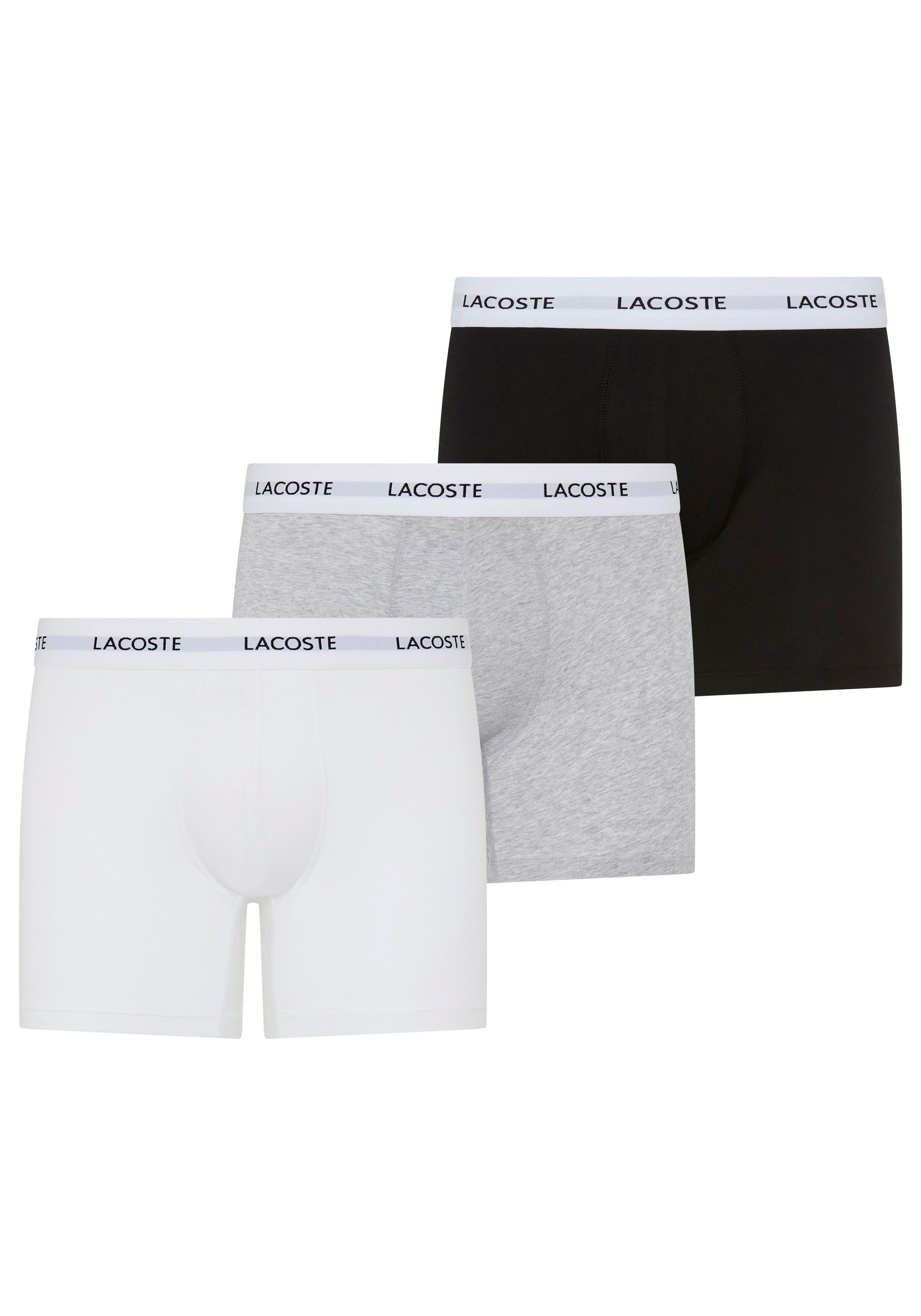 Lacoste Boxer Boxer Brief (Packung, 3er) mit Lacoste-Schriftzug am Bund