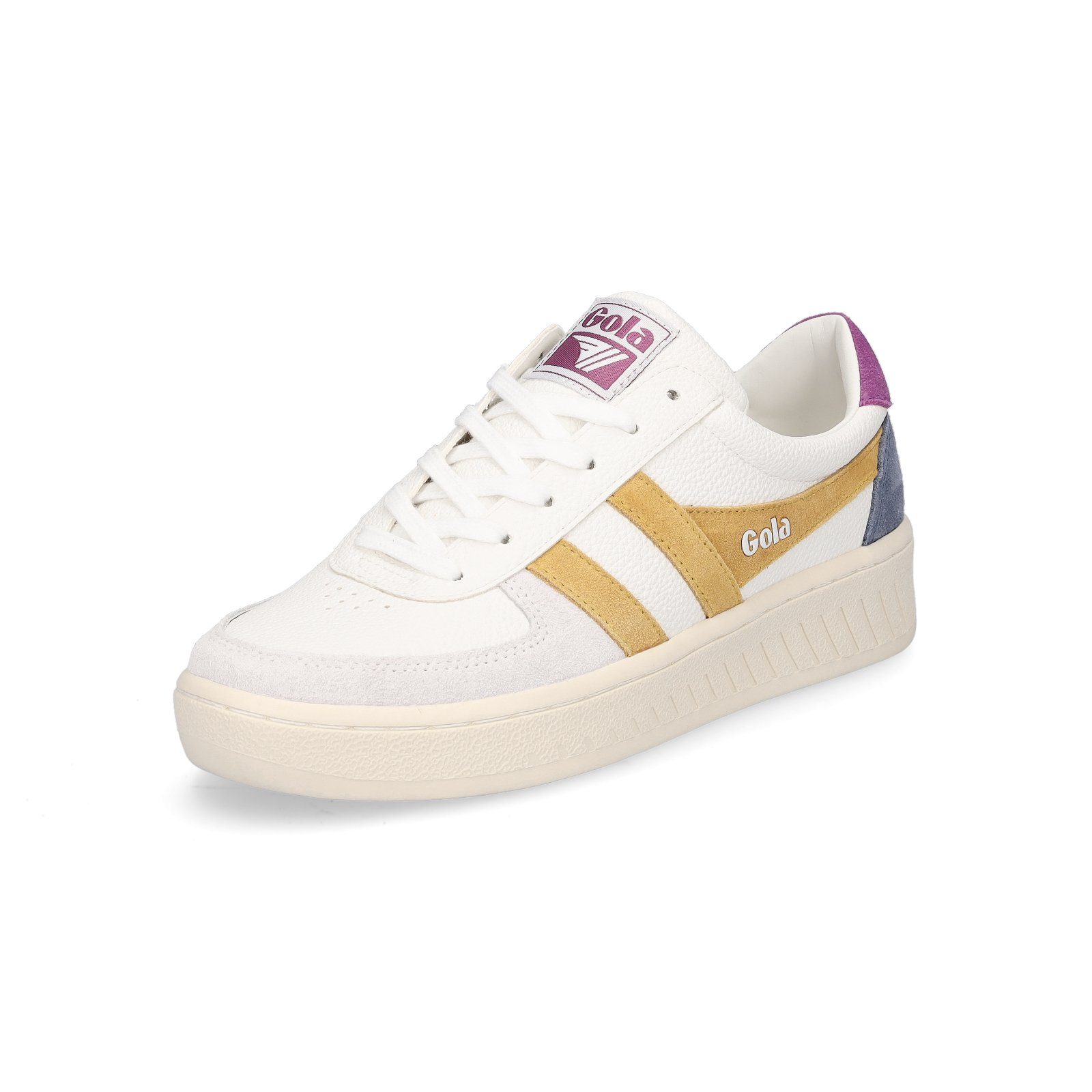 Gola Damen Sneaker Grandslam Trident weiß gelb Sneaker