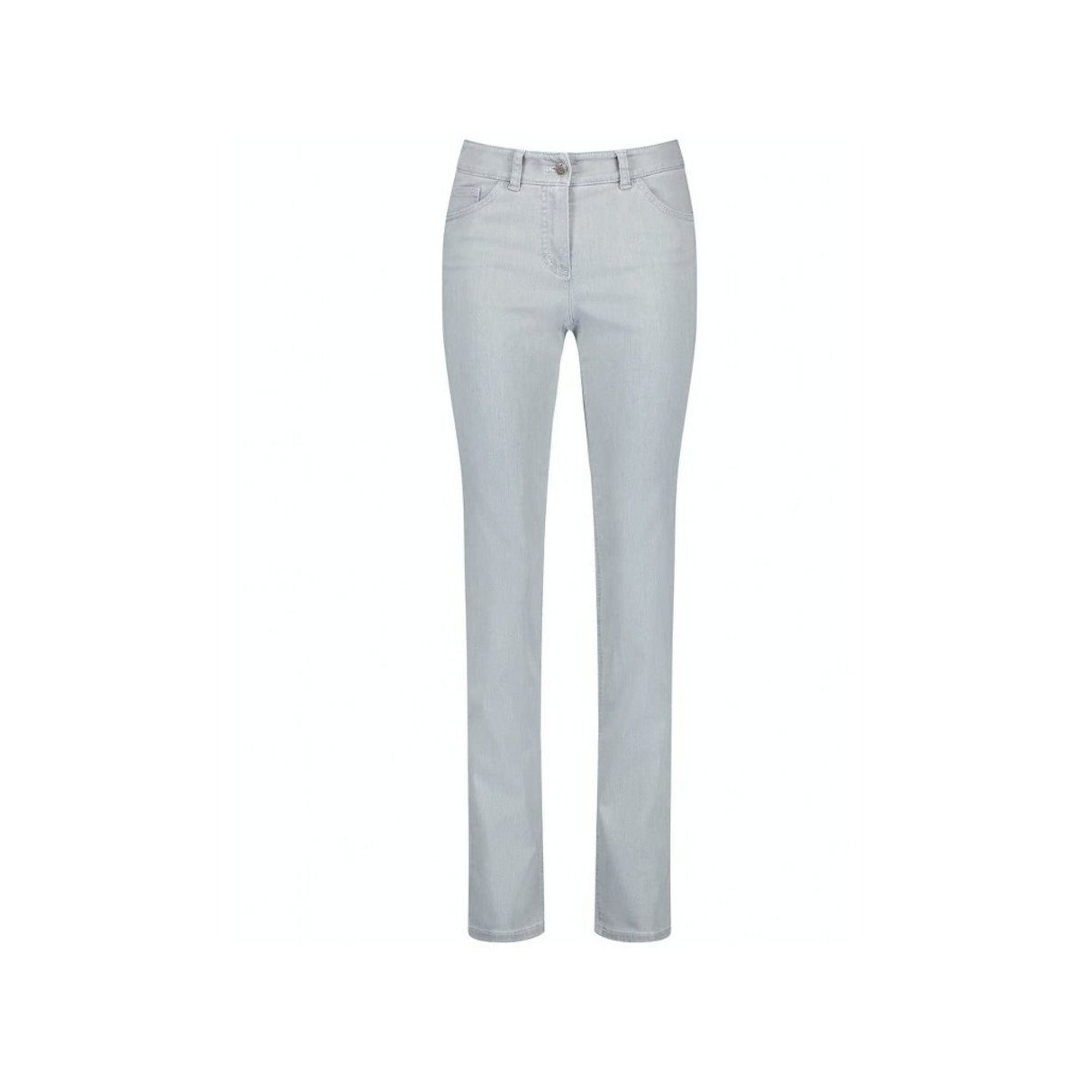 GERRY WEBER 5-Pocket-Jeans hell-grau (1-tlg) light grey denim (26400)